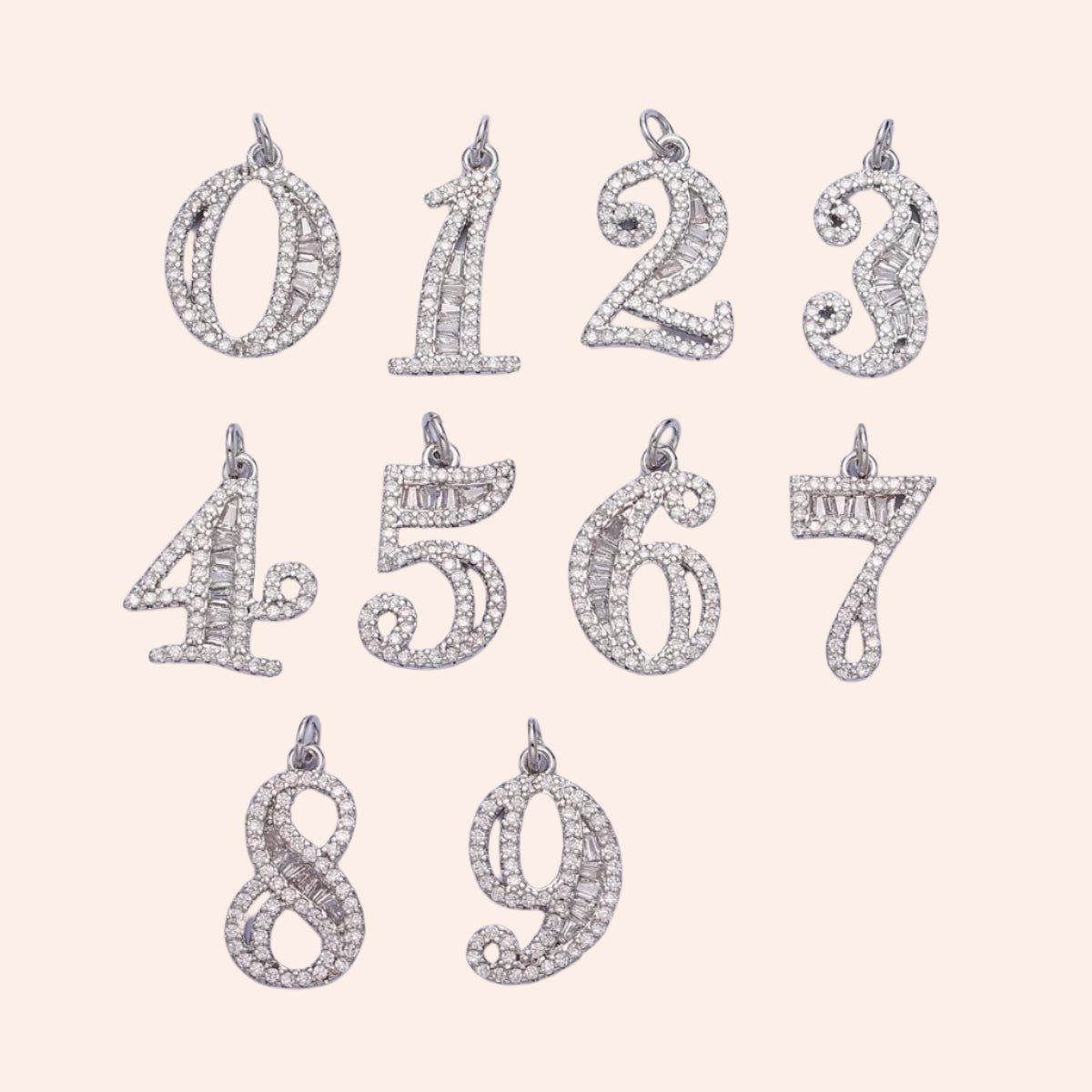 Silver Number Charmie - From Juniper With Love