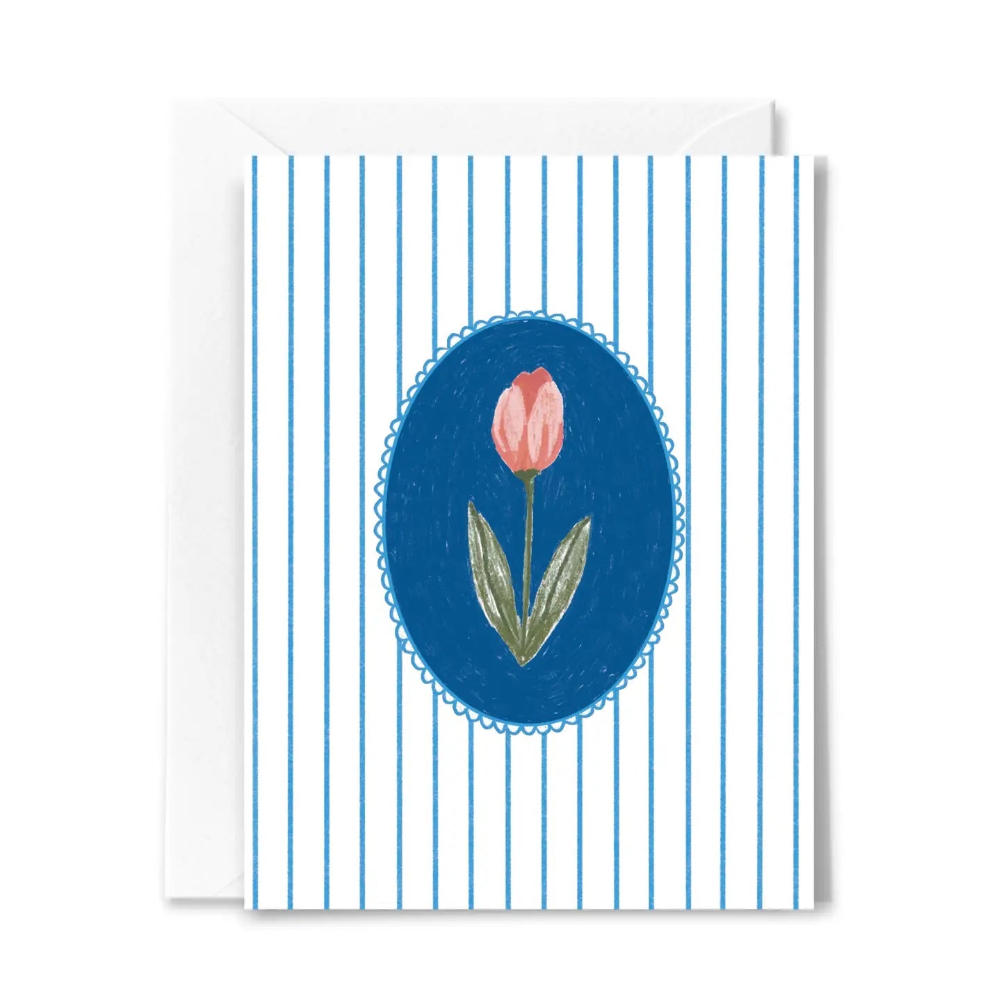 Striped Tulip Card - From Juniper With Love