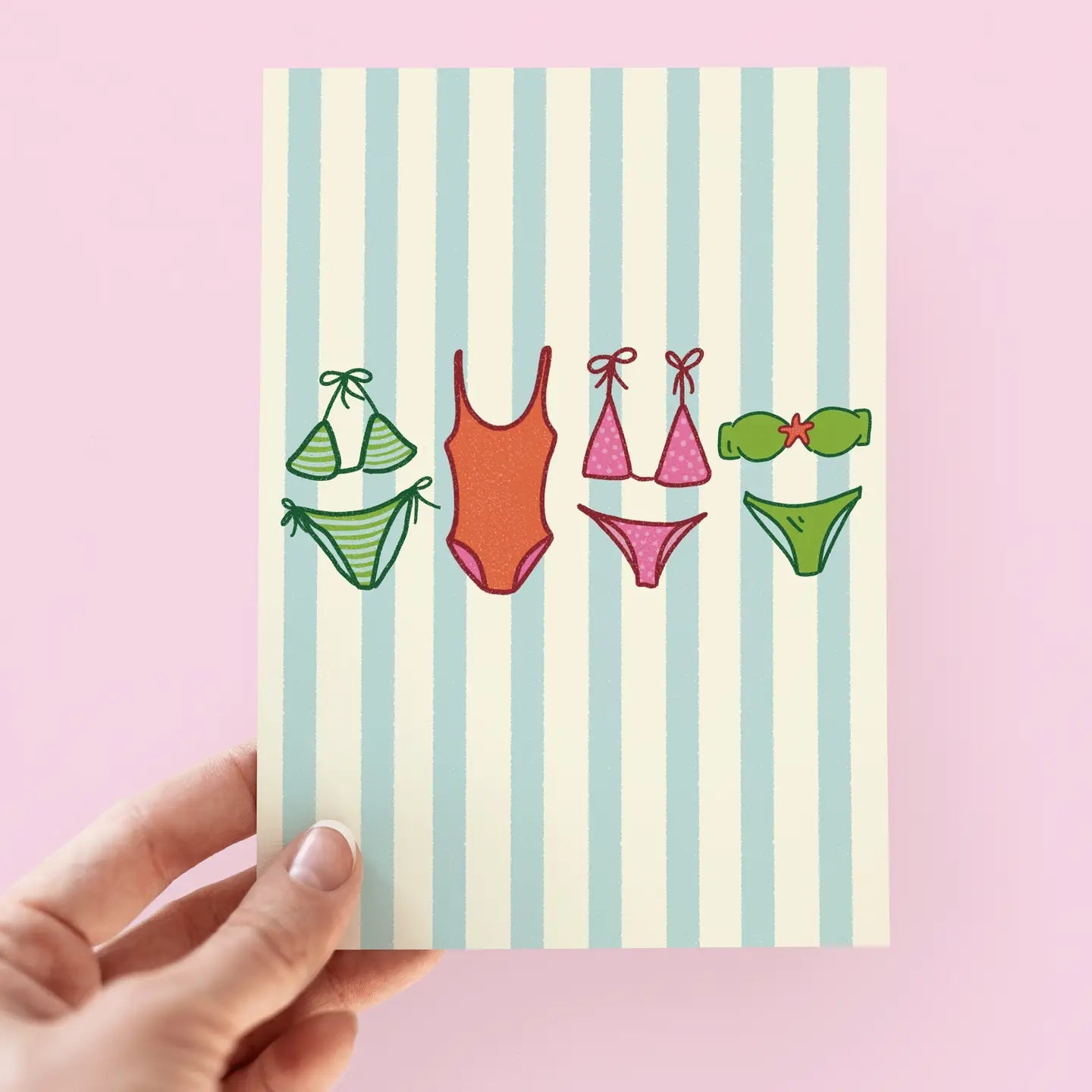 Summer Swimsuits Greeting Card - From Juniper With Love