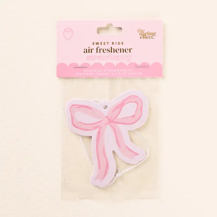Sweet Ride Car Air Freshener / Bow Pink - From Juniper With Love