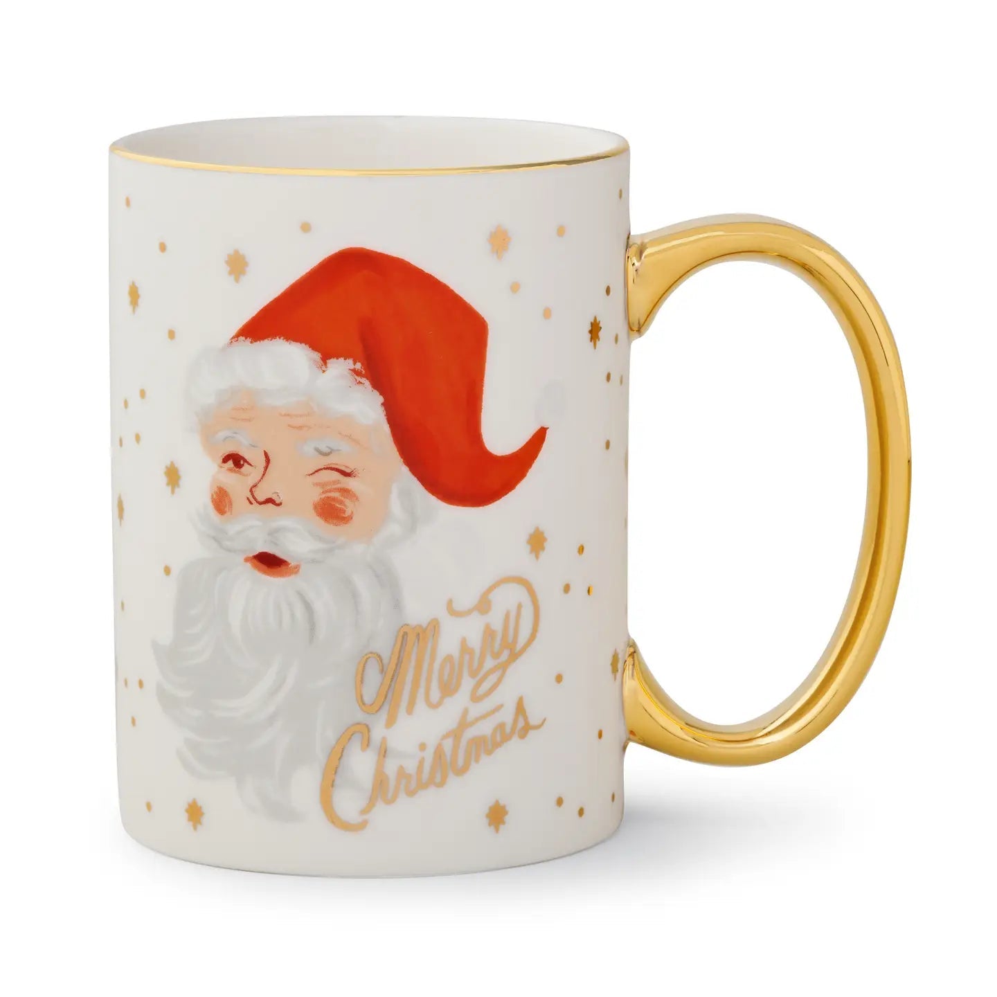 Winking Santa Claus Porcelain Mug - From Juniper With Love