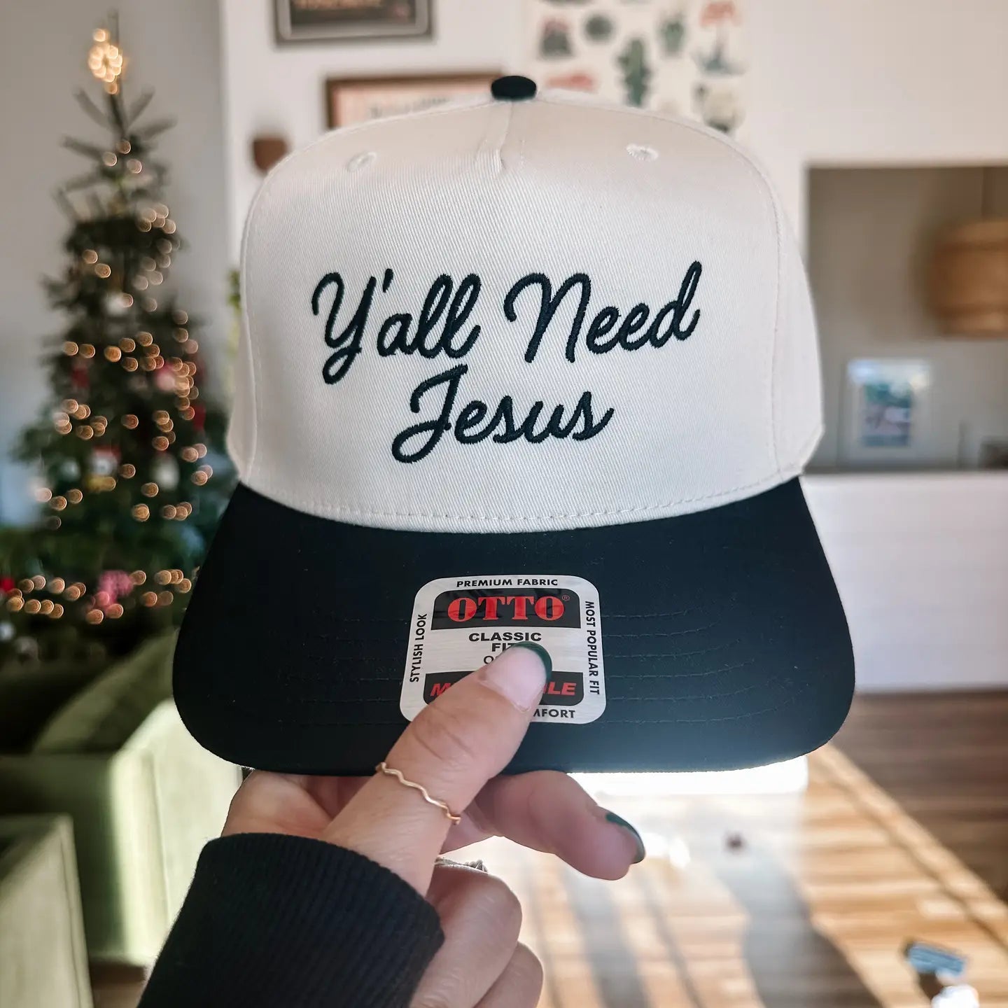 Y'all Need Jesus Embroidered Hat - From Juniper With Love