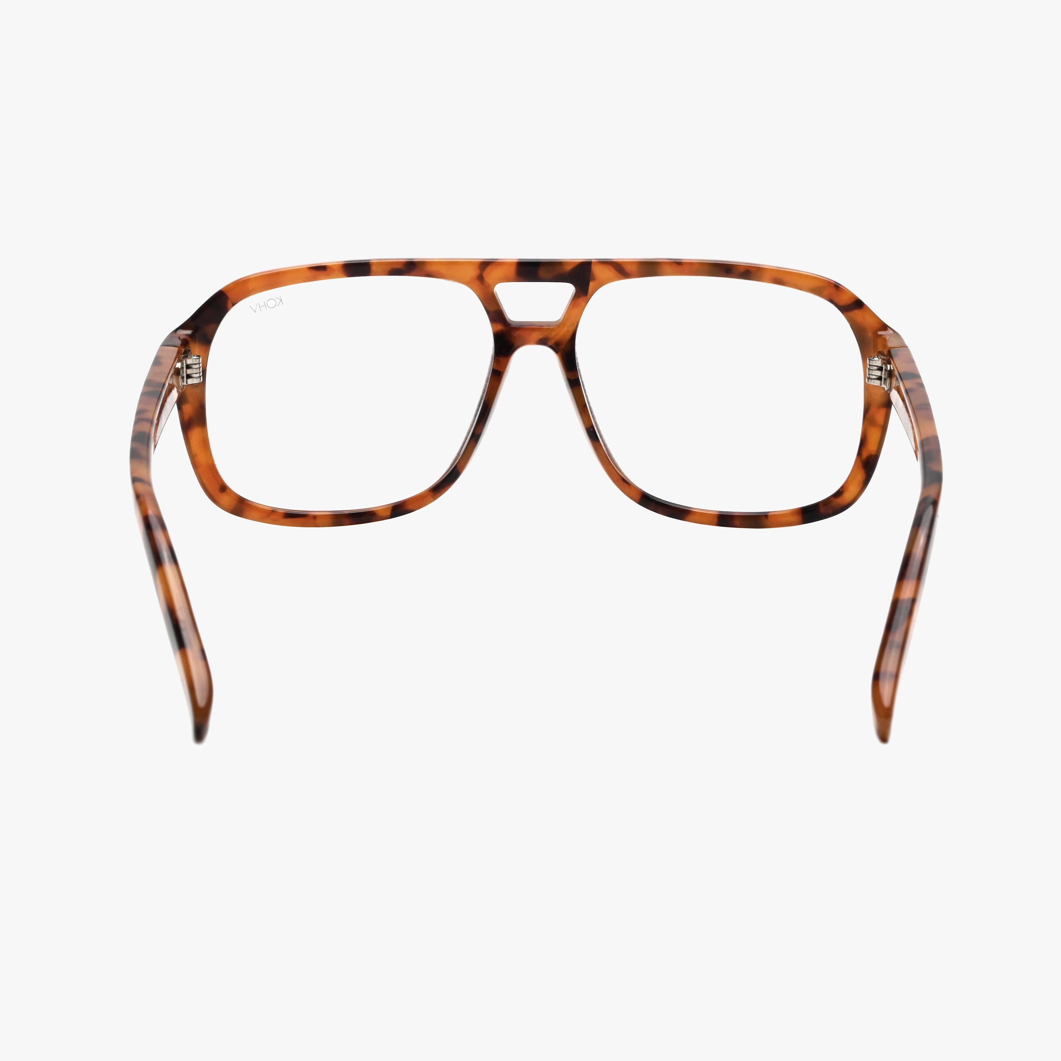 Summit Blue Light Square Aviator Glasses