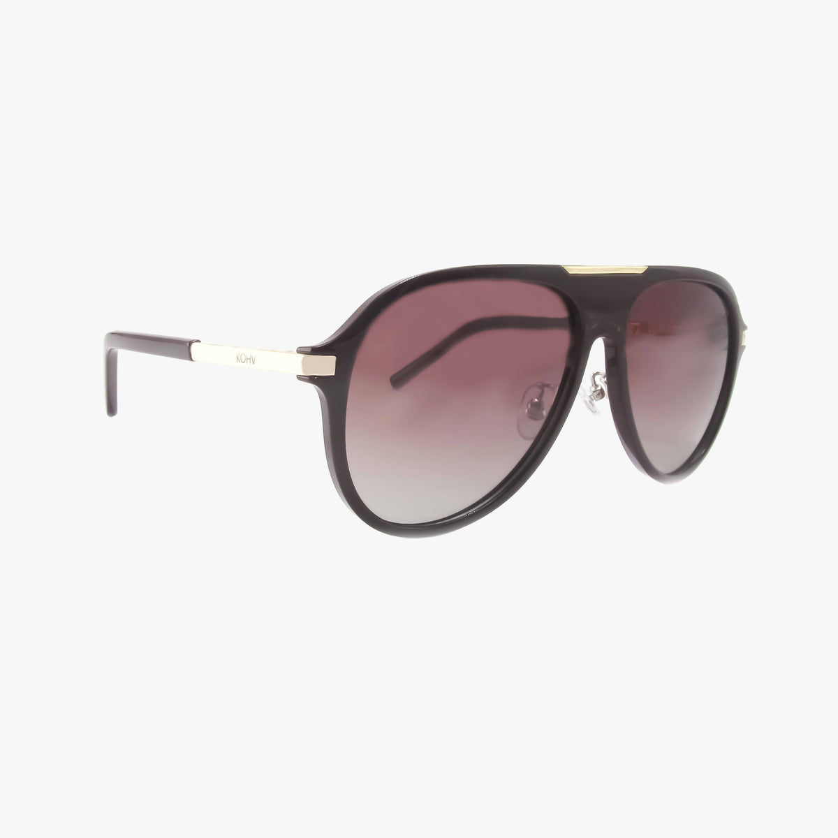 Aura Plum Polarized Aviator Sunglasses