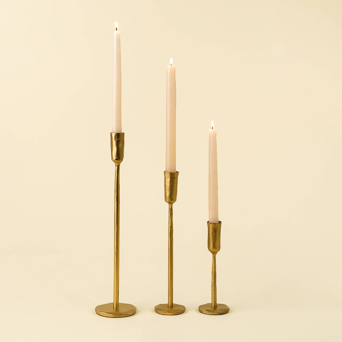 Luna Forged Candlestick / Small