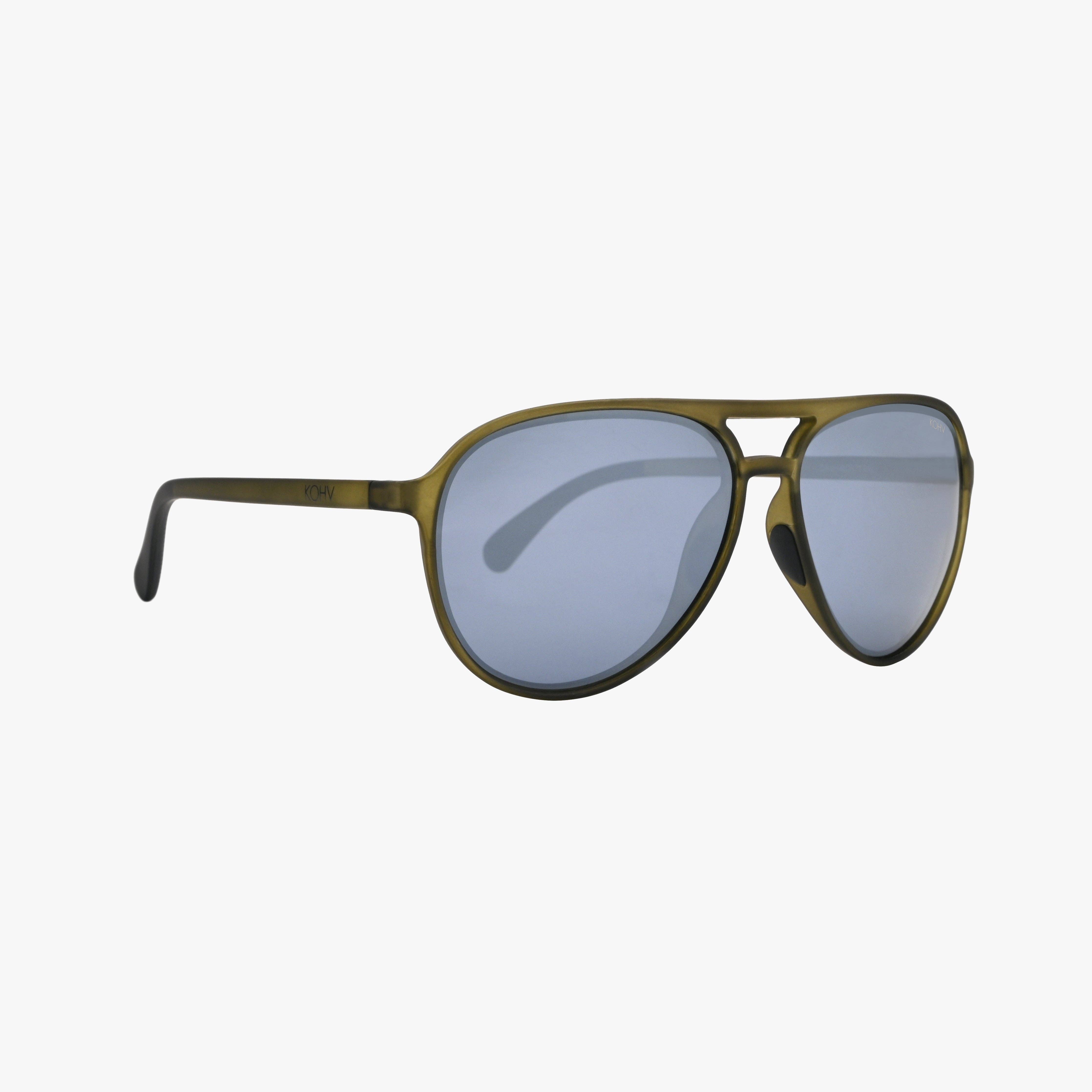 Dash Aspen Polarized Active Soft Rubber Aviator Sunglasses