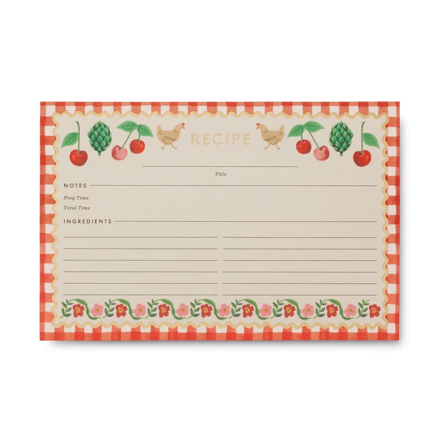 Pack of 12 Cherry Farm Recipe Cards