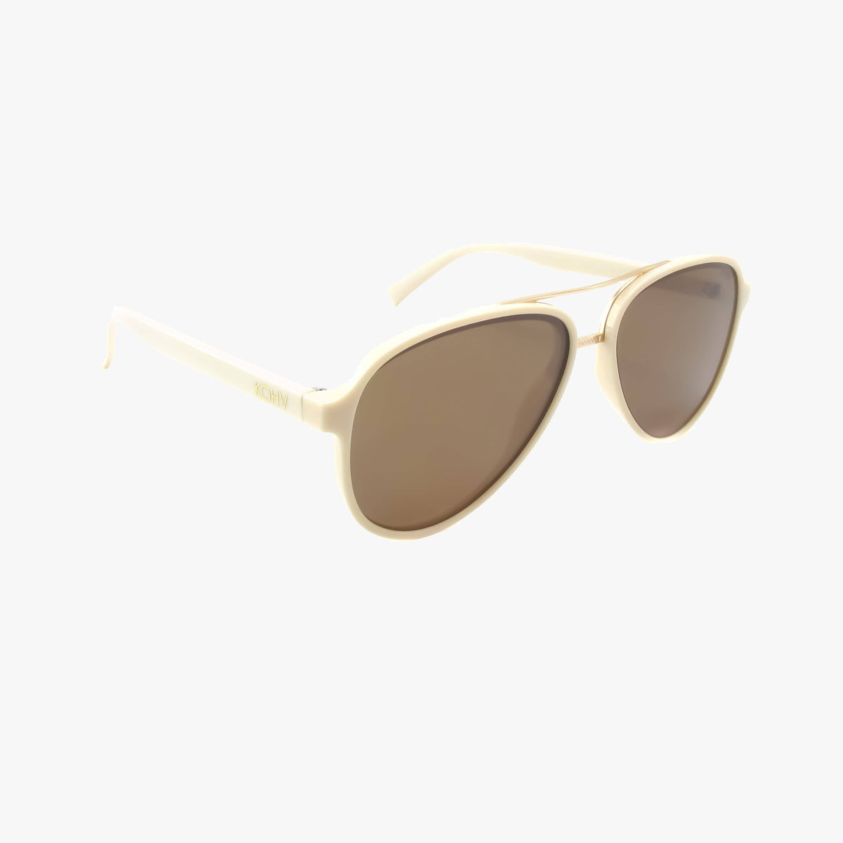 Knox Ivory Polarized Aviator Sunglasses