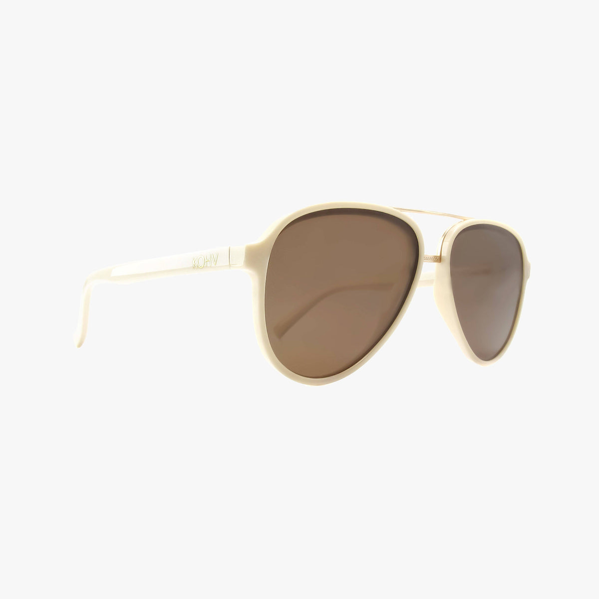 Knox Ivory Polarized Aviator Sunglasses