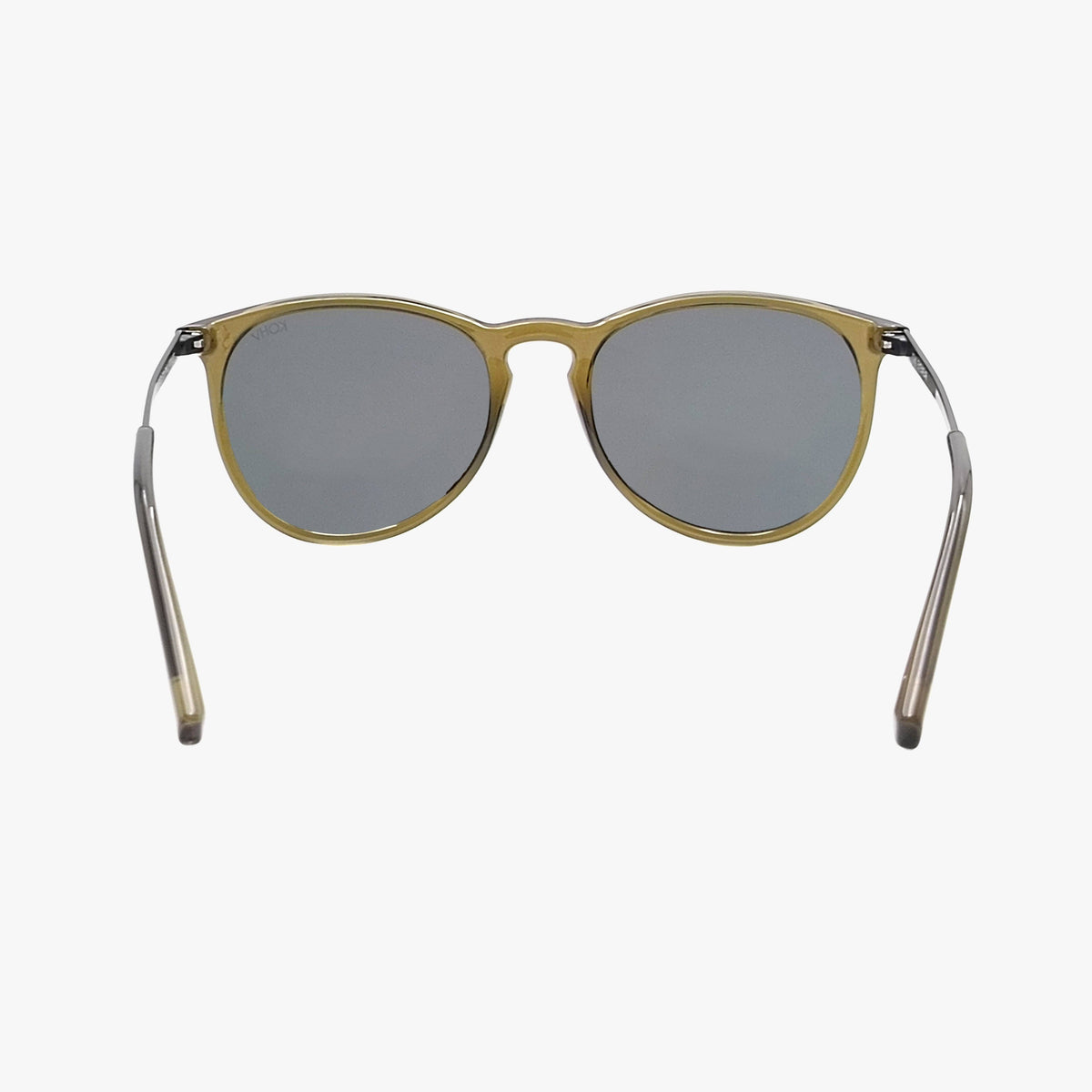 Hale Olive Polarized Round Sunglasses
