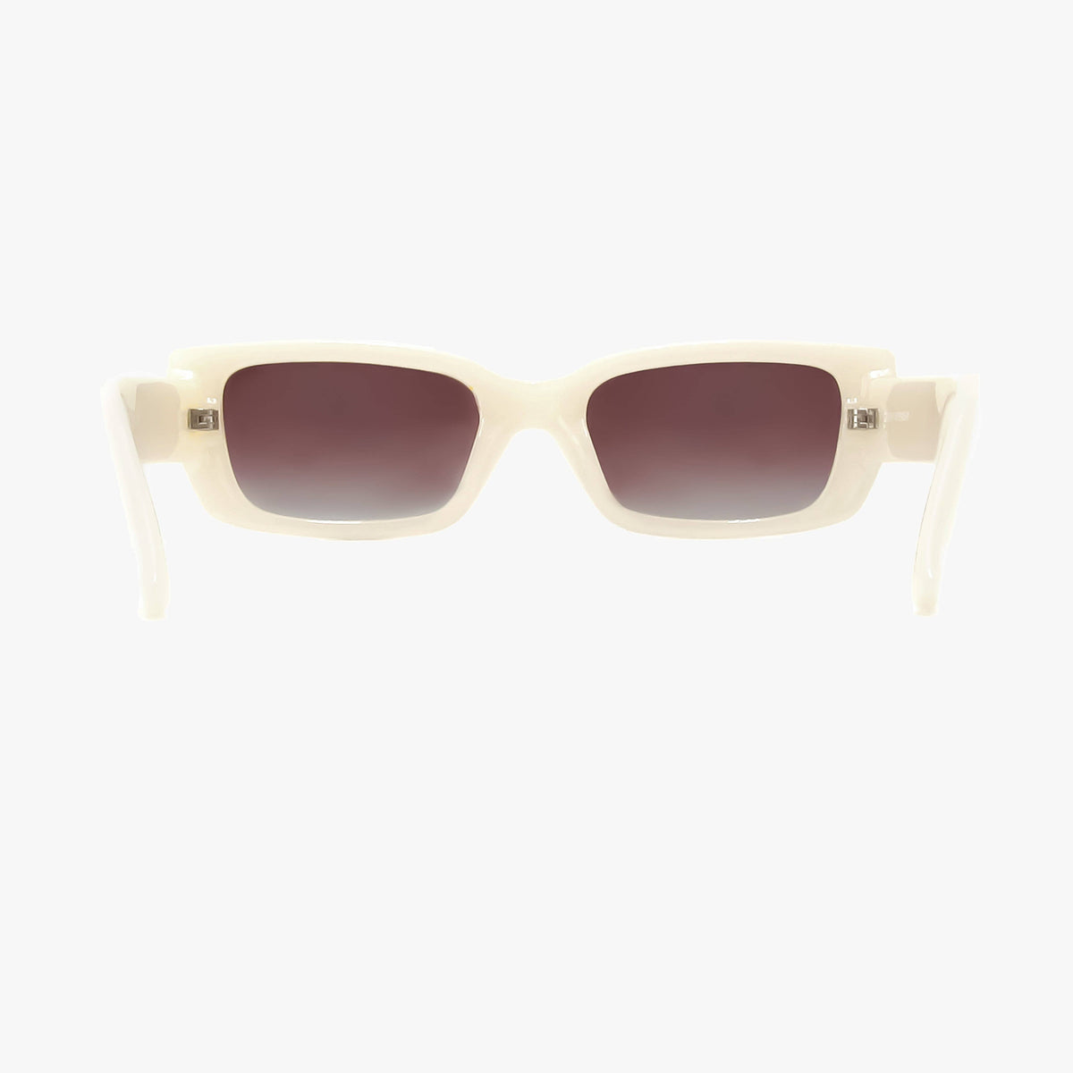 Haven Ivory Polarized Rectangle Sunglasses