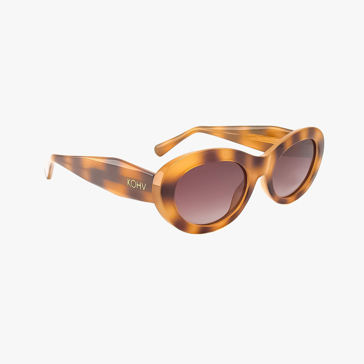 Cora Milky Tortoise Polarized Oval Round Sunglasses