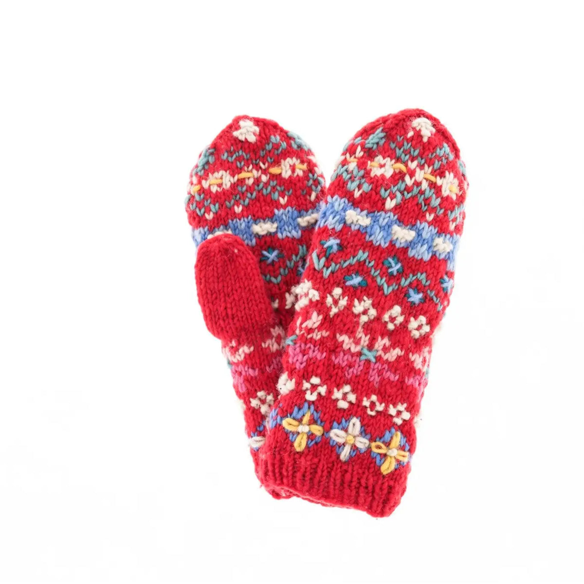 River Mittens / Red