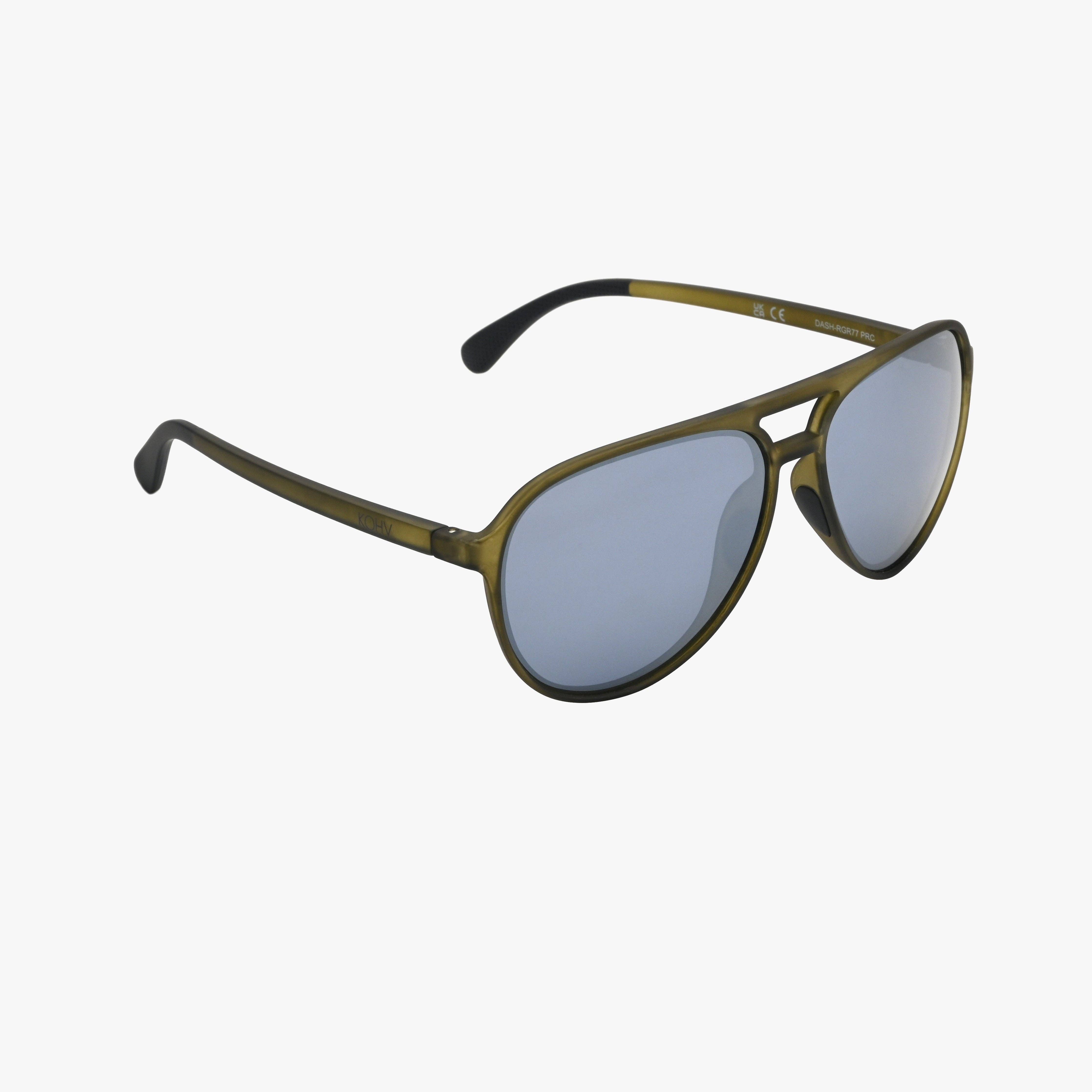 Dash Aspen Polarized Active Soft Rubber Aviator Sunglasses
