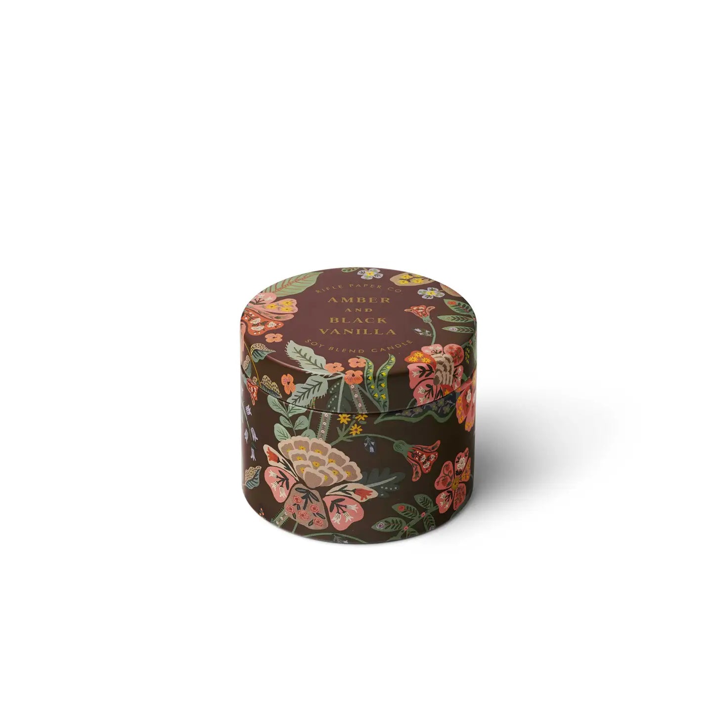 Gracie Amber and Black Vanilla Tin Candle