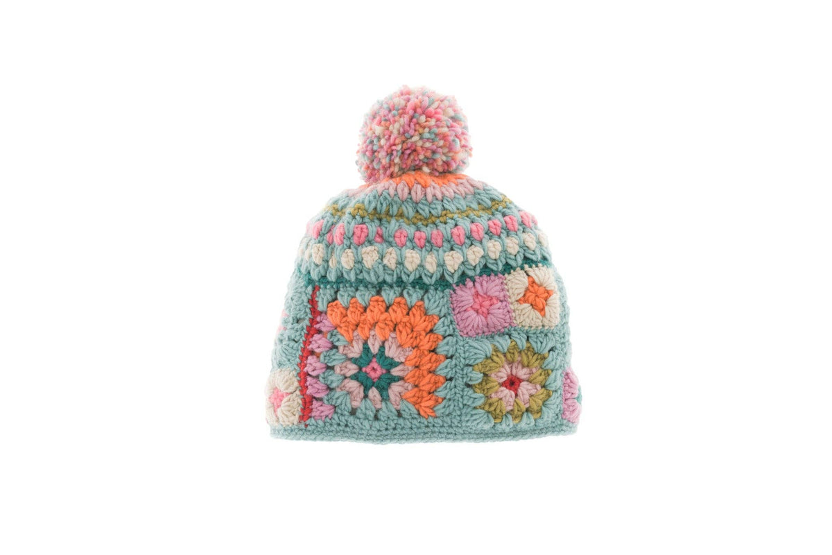 Woodstock Crochet Hat / Turquoise
