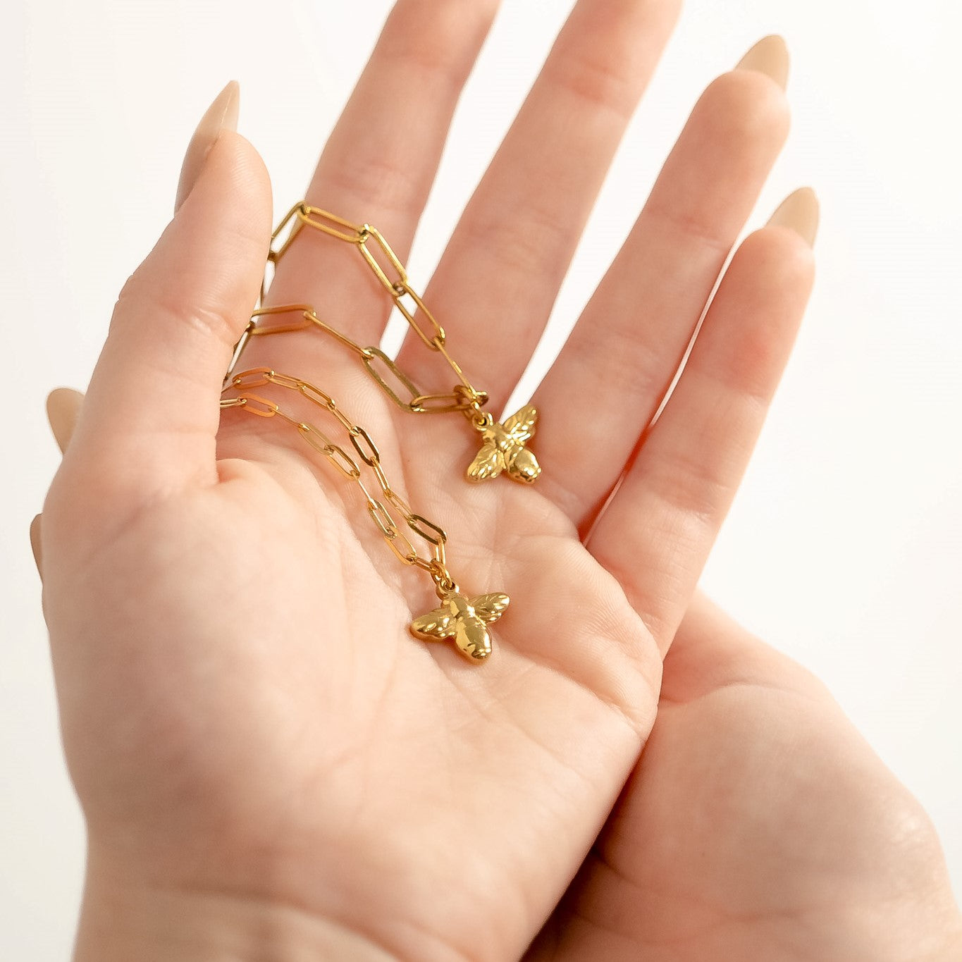 Paperclip Chain Necklace / Gold 2.5mm