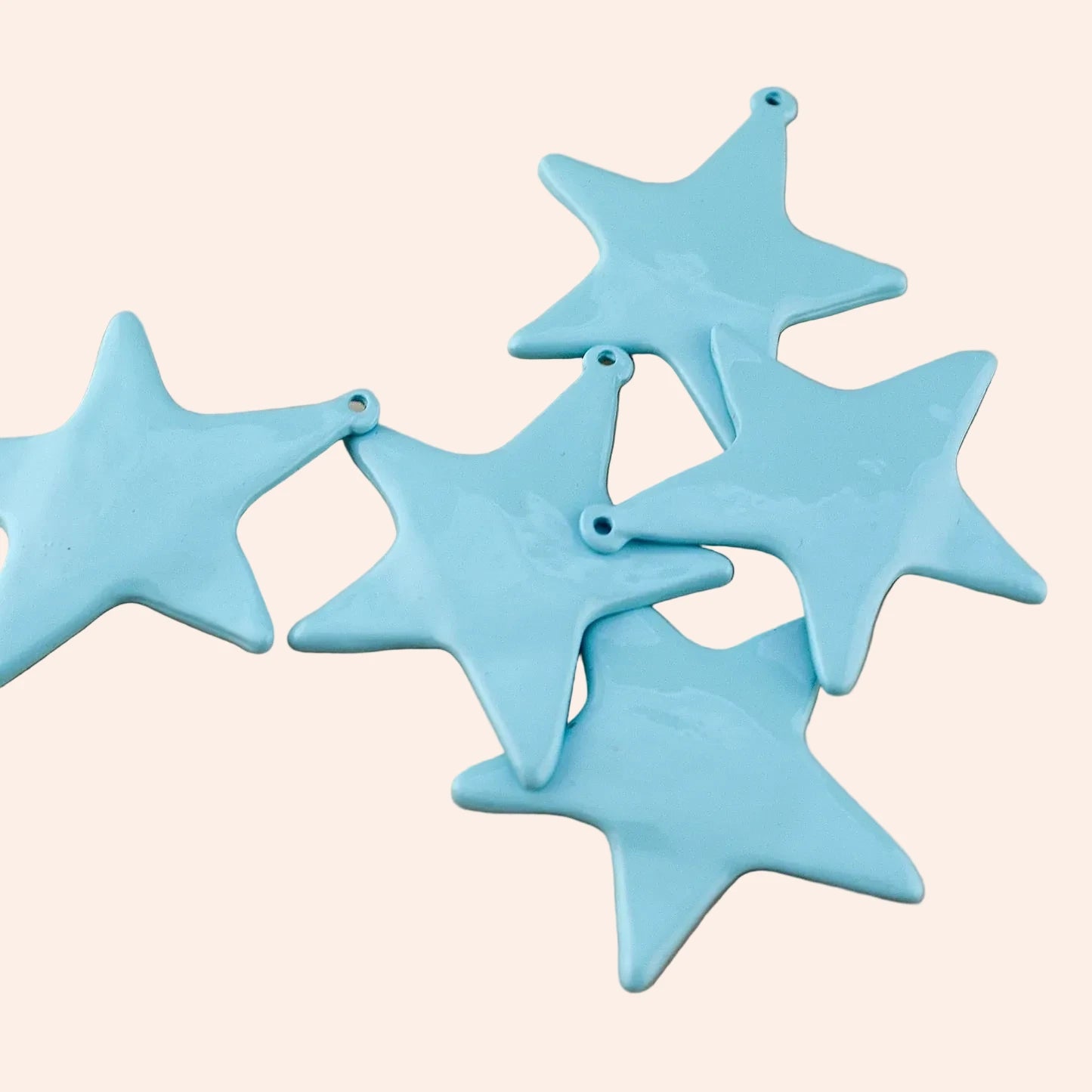 Turquoise Artisan Star Charmie Bar charms, set of 5, by From Juniper With Love