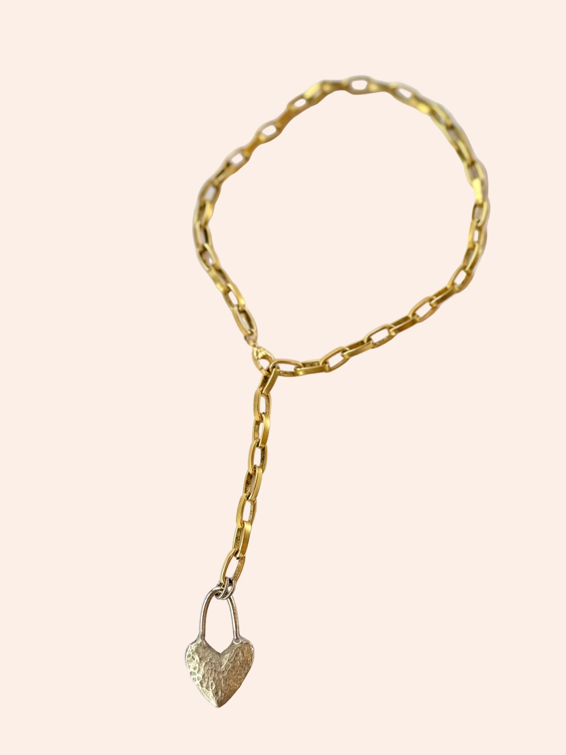 Hammered Heart Necklace