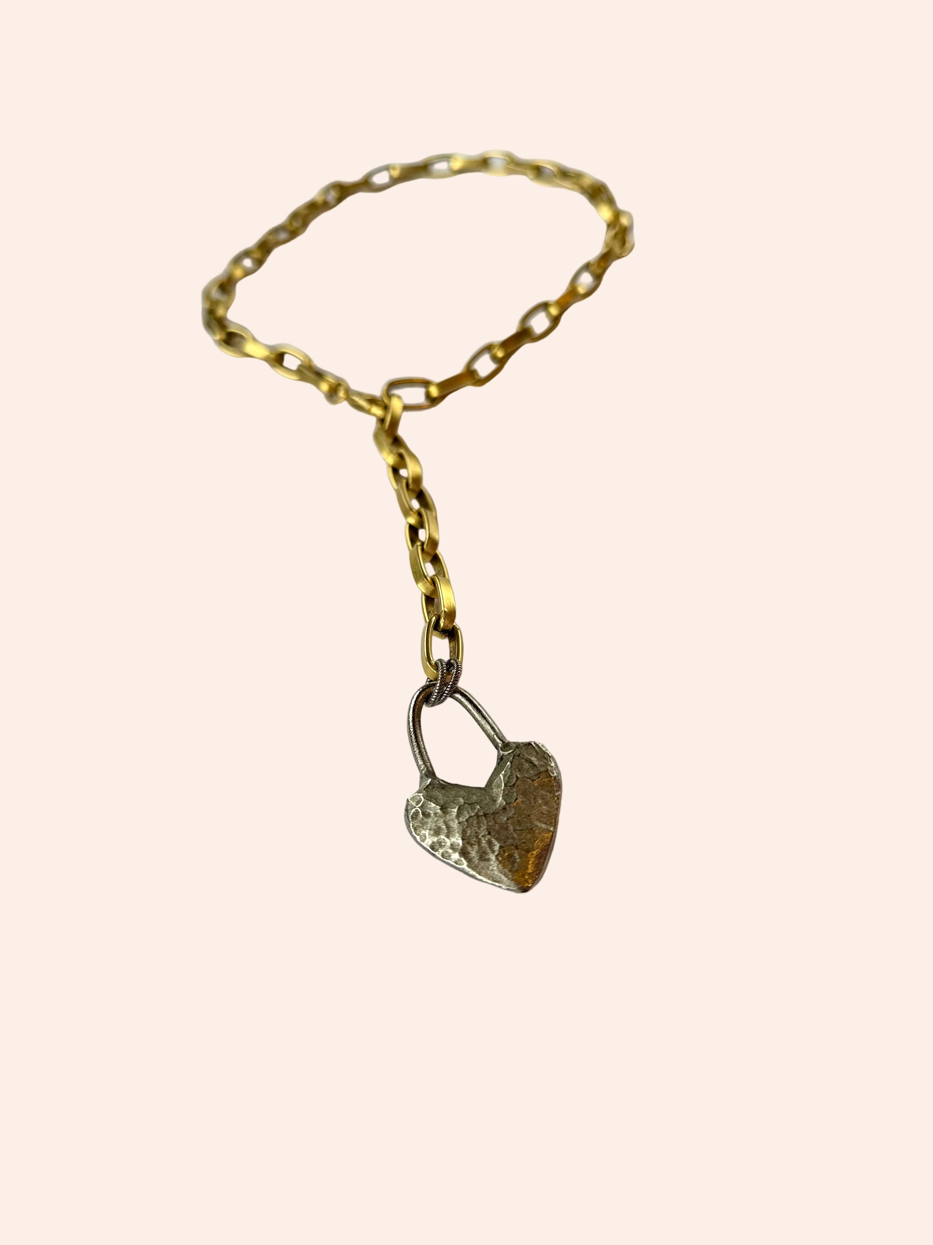 Hammered Heart Necklace