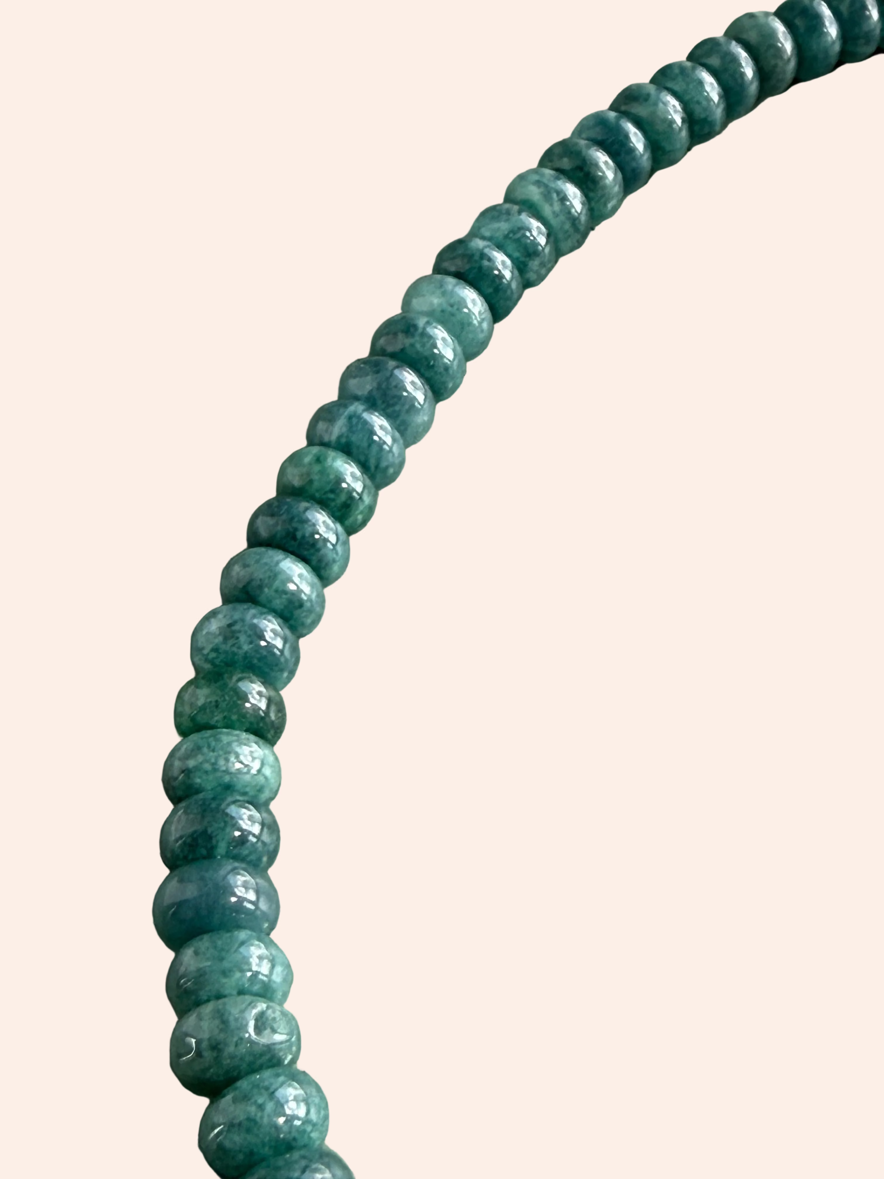 Keepsake Strand Necklace Ocean Air by From Juniper With Love; teal glass beads