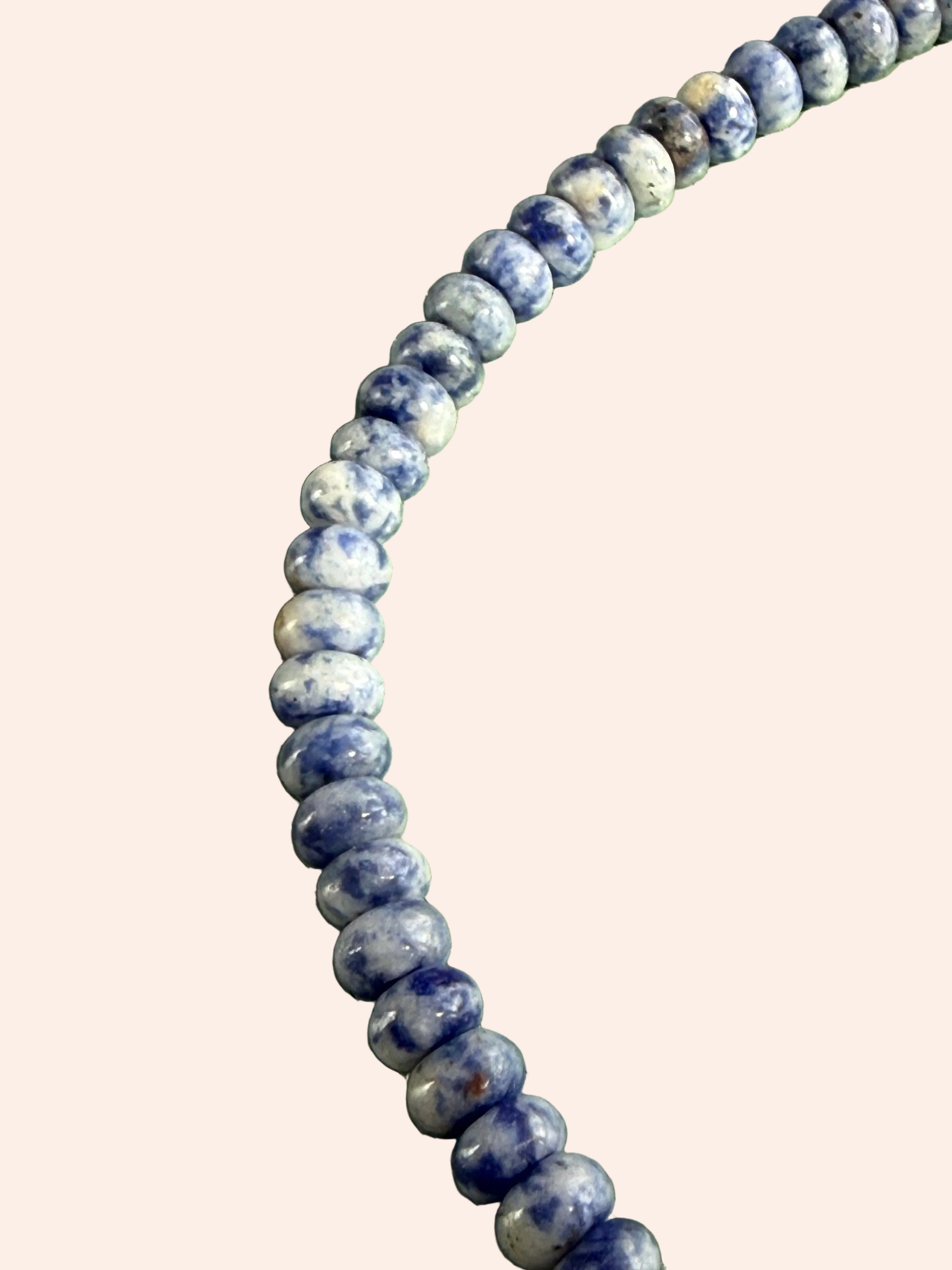 Keepsake Strand Necklace by From Juniper With Love; blue marbled beads