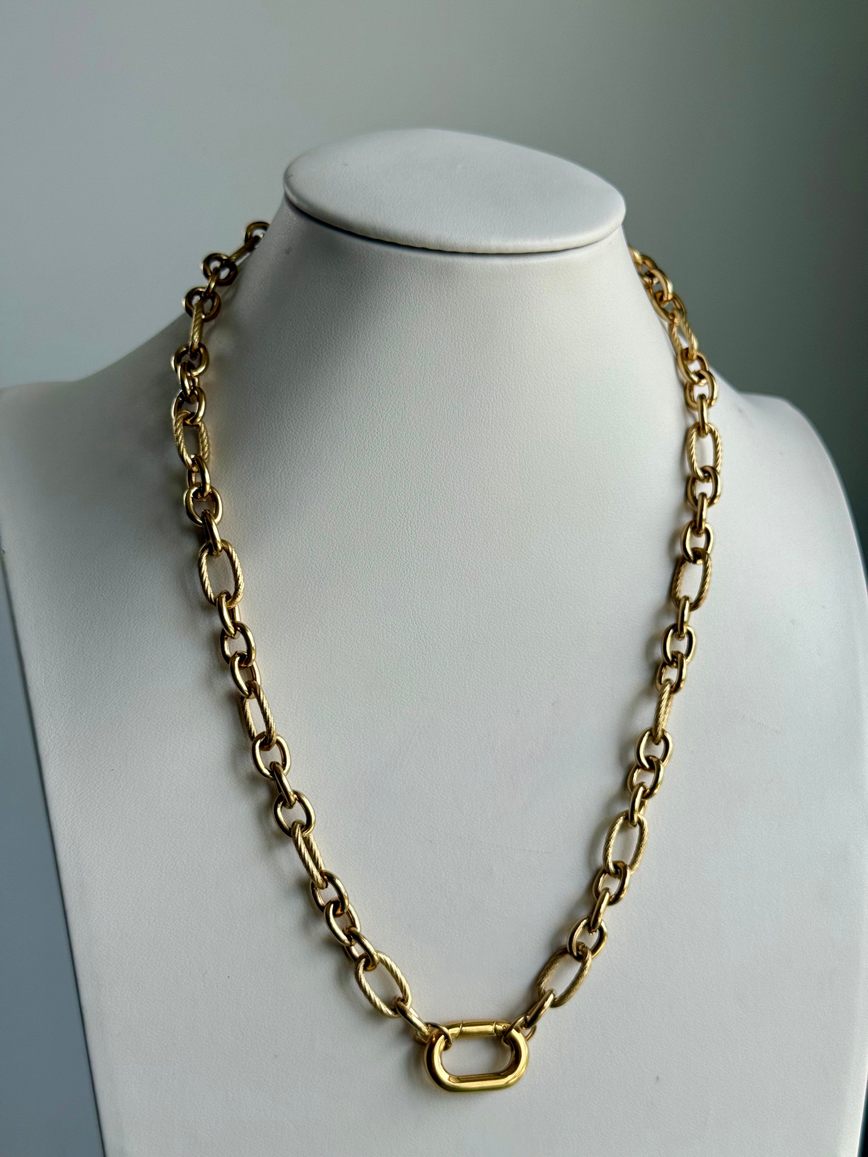 Signature Chain / Gilded Rope necklace by From Juniper With Love in gold.