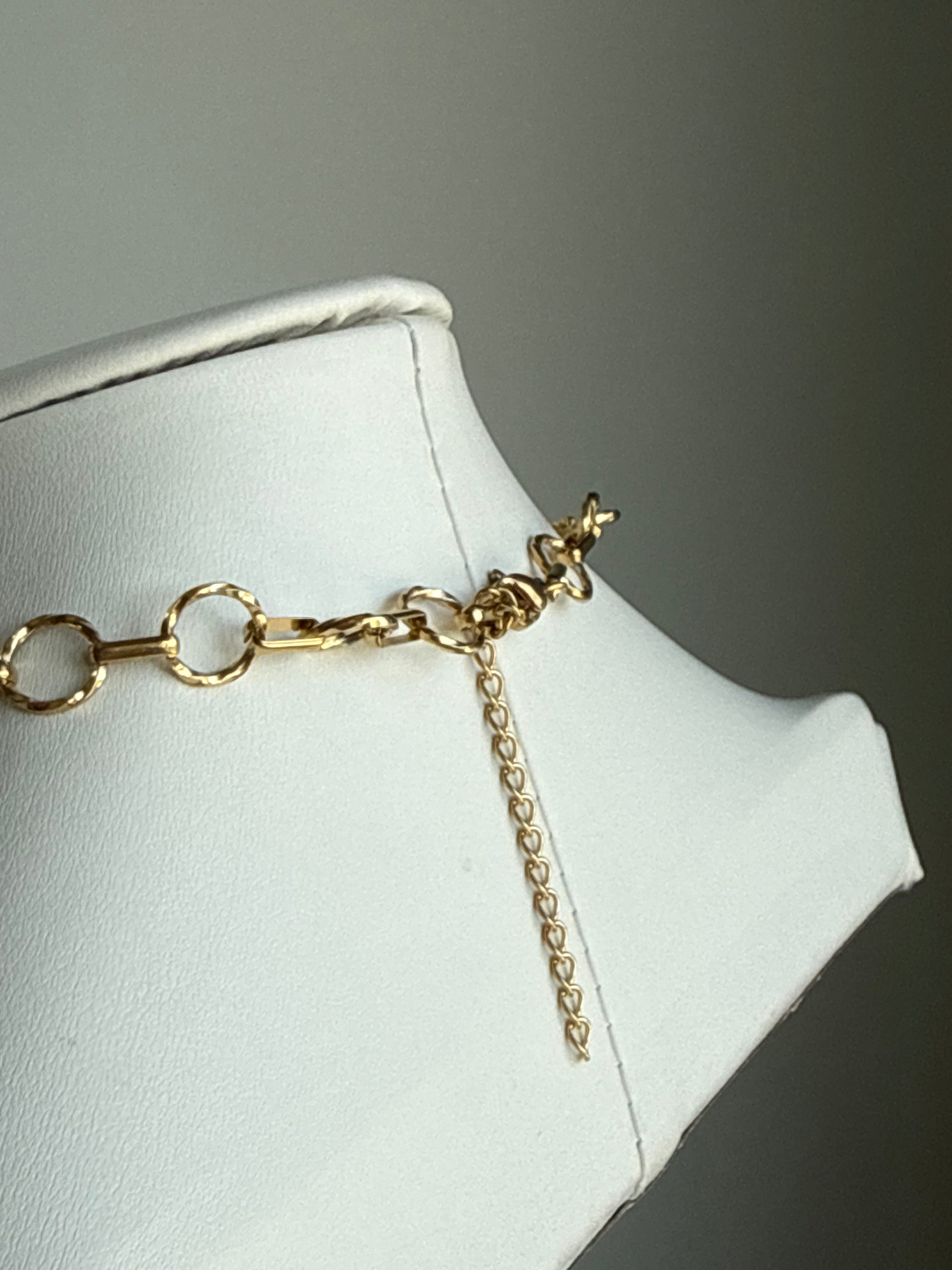 Signature Chain / Classic Loop necklace by From Juniper With Love in gold-tone with circular links