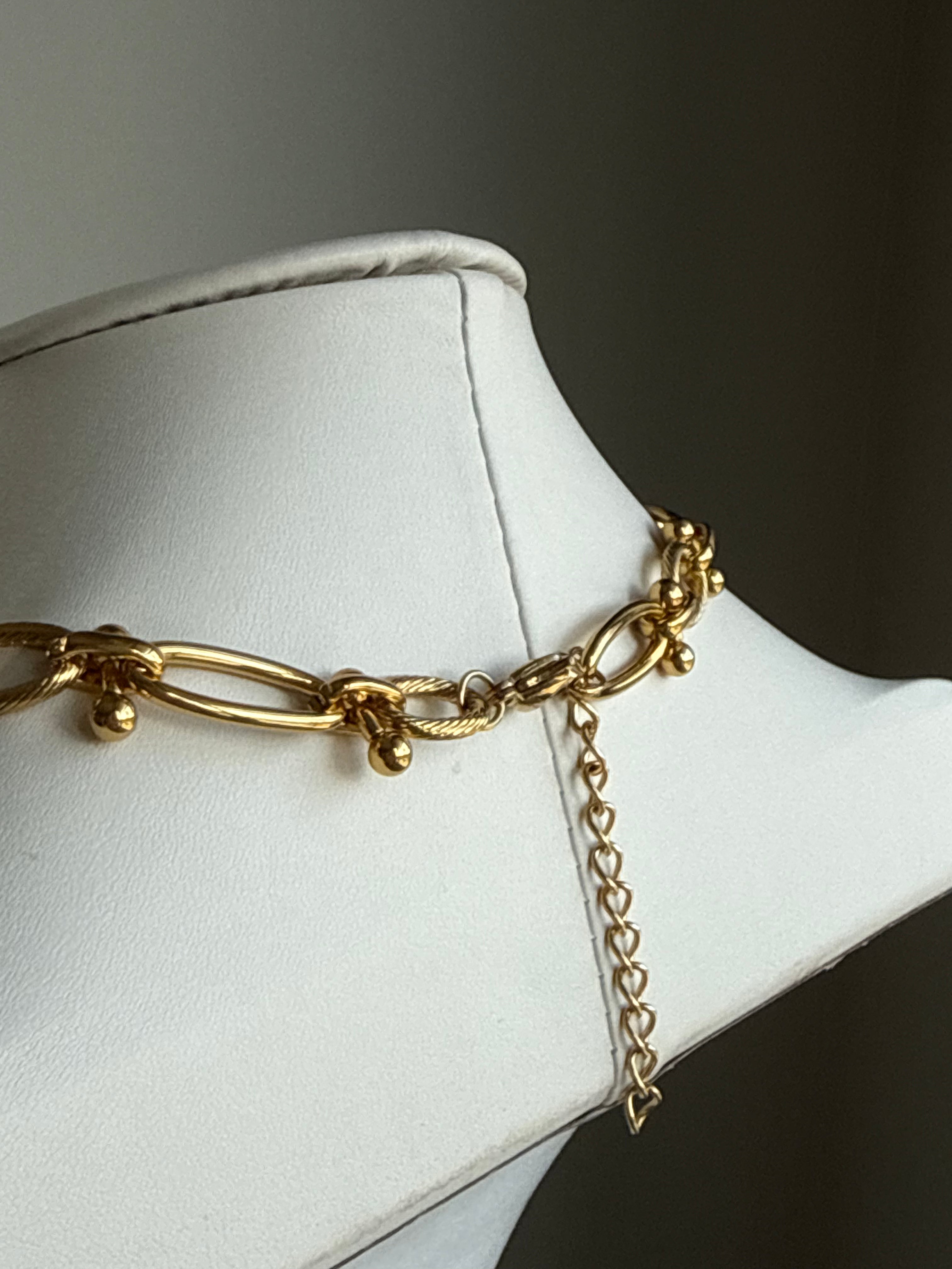 Signature Chain / Golden Hour Link Necklace in gold-tone by From Juniper With Love
