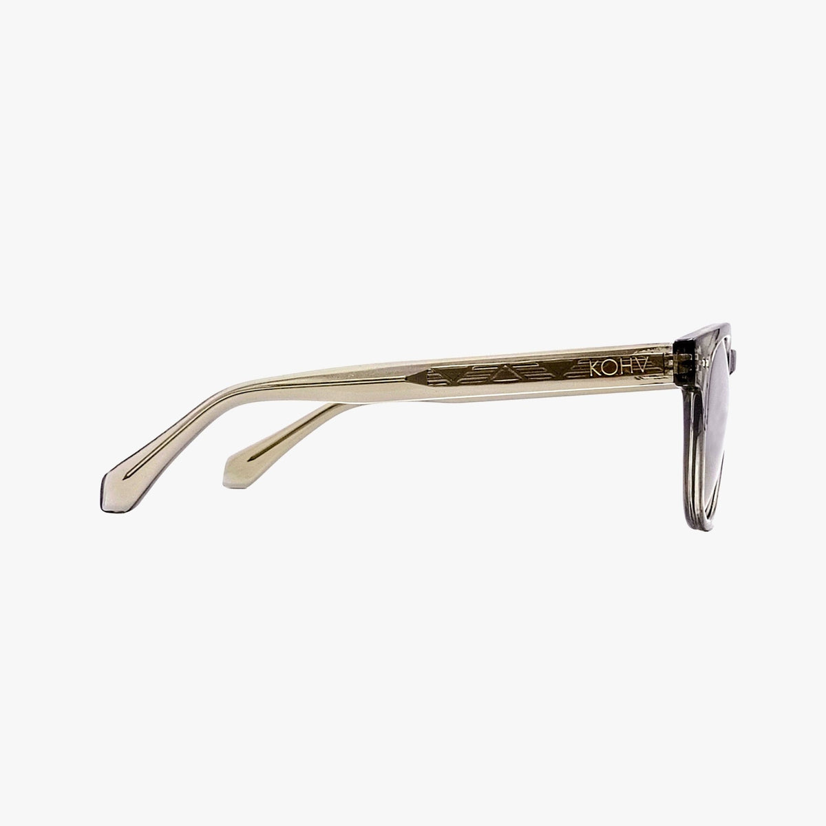 Alex Crystal Taupe Polarized Round Sunglasses - From Juniper With Love