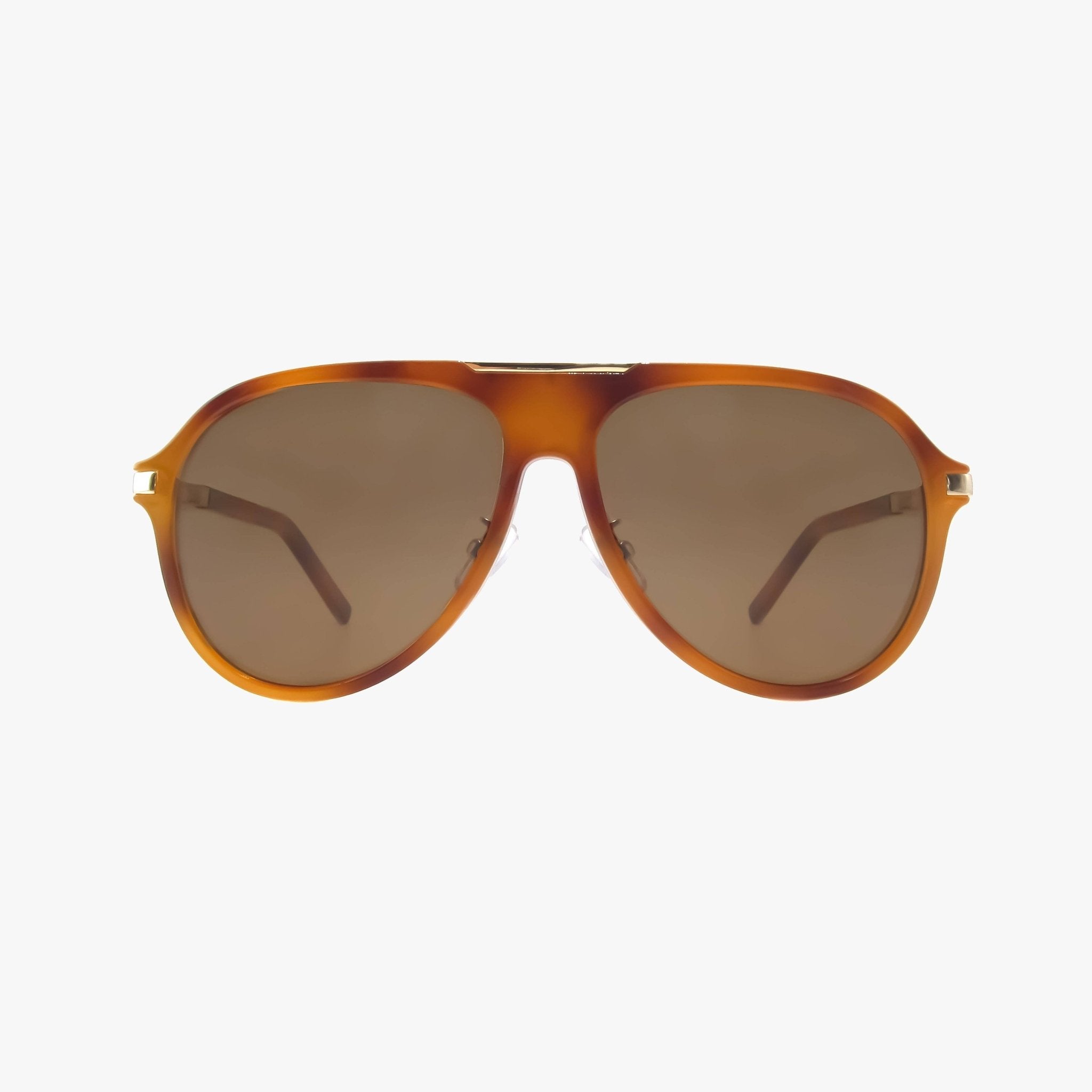 Aura Honey Tortoise Polarized Aviator Sunglasses - From Juniper With Love