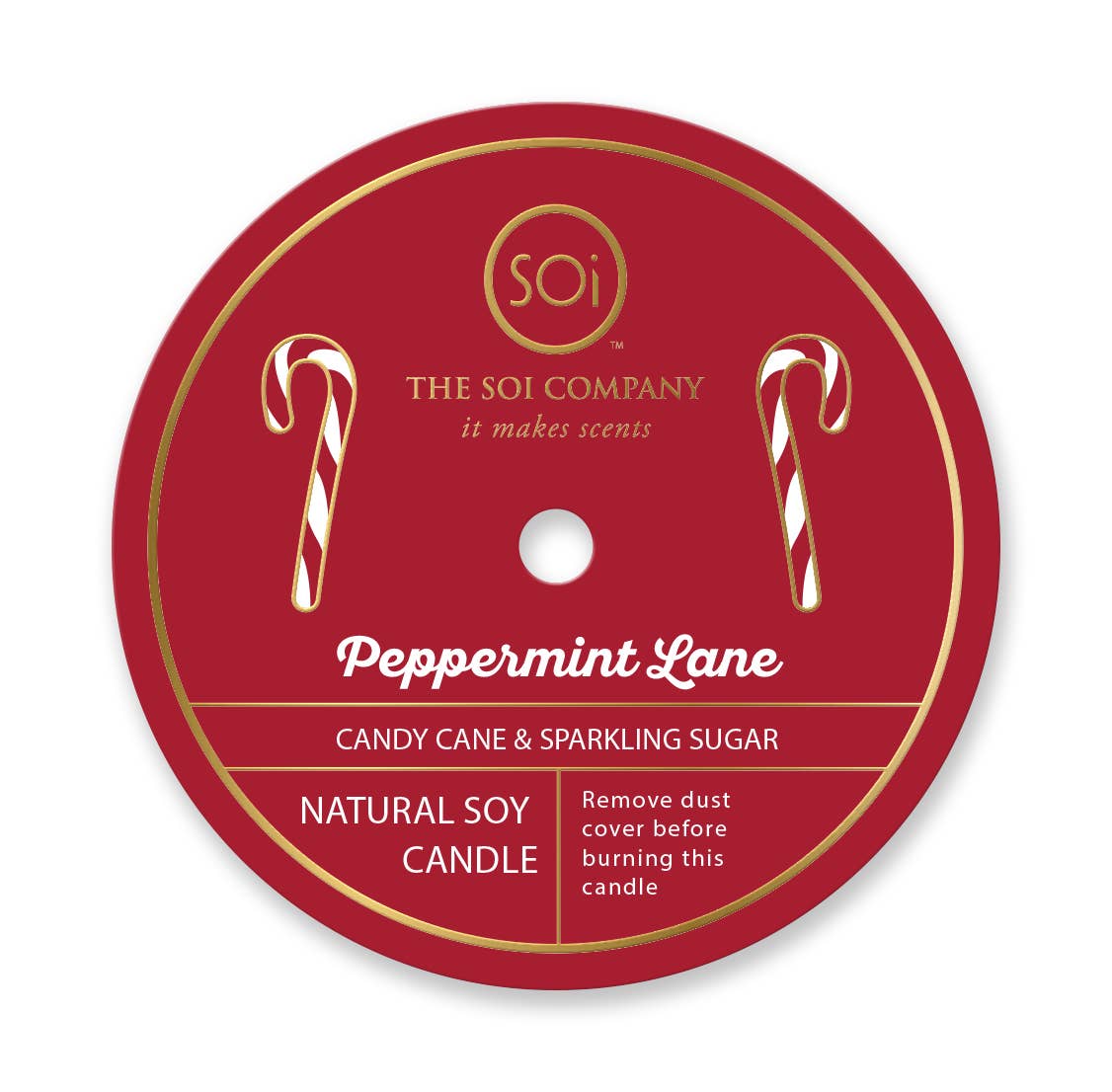 Peppermint & Candycane  12oz Icon Candle