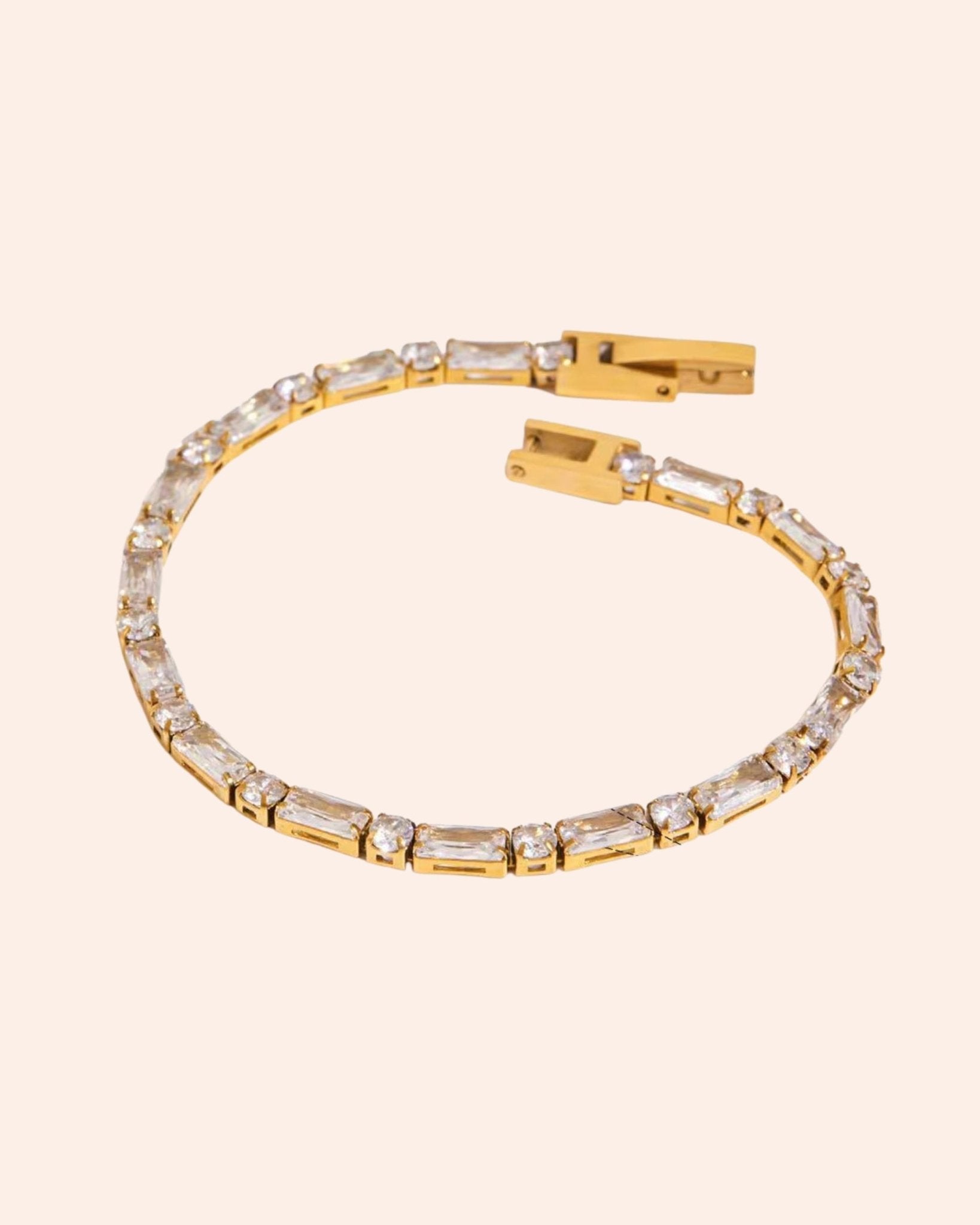 Baguette Luxe Tennis Bracelet - From Juniper With Love