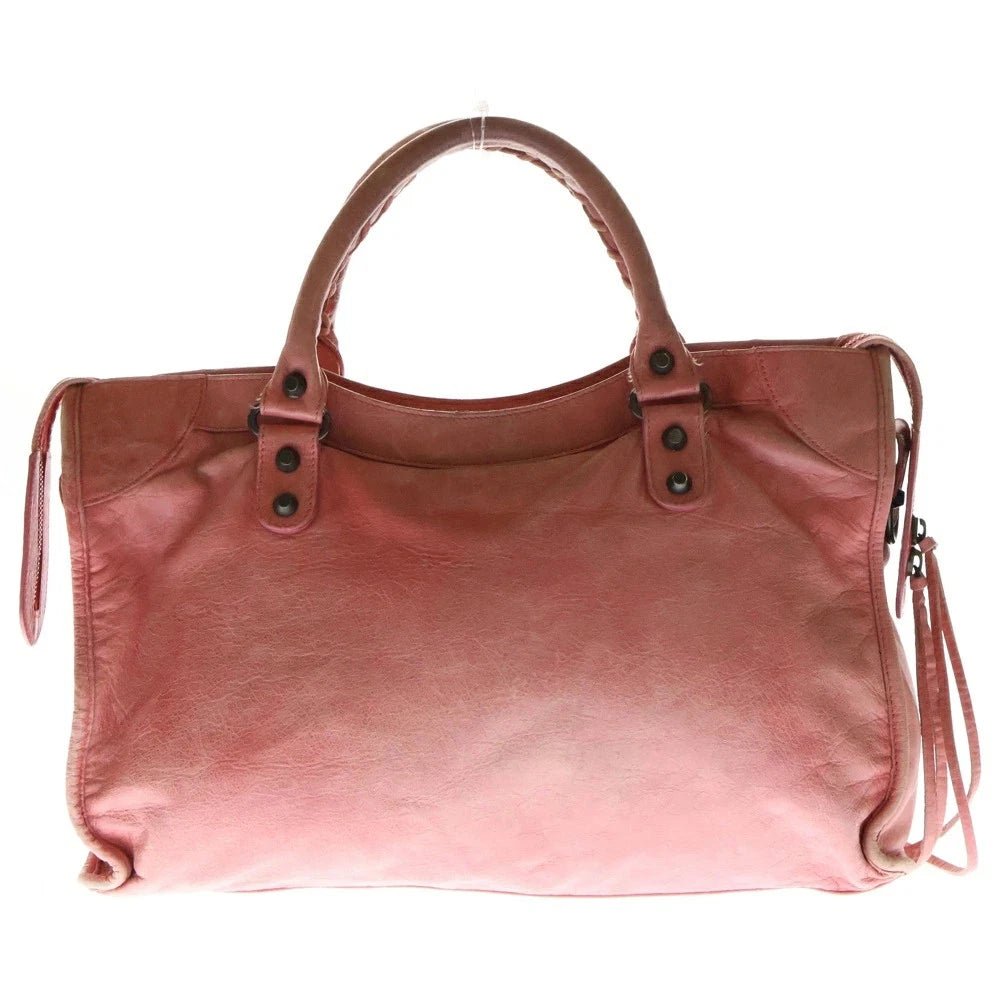 Balenciaga City Handbag / Vintage Rose Leather with Black Hardware - From Juniper With Love