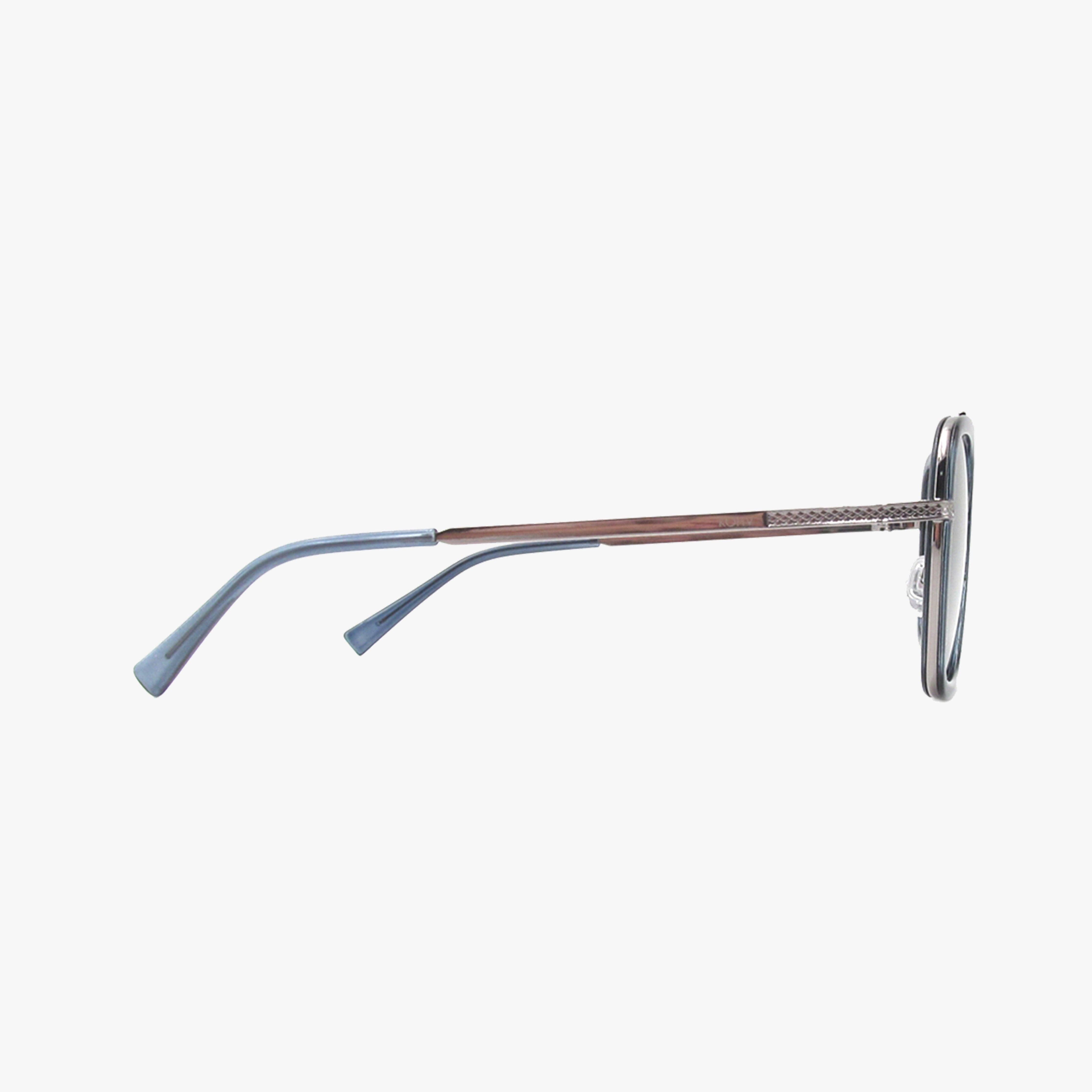 Lex Denim Polarized Navigator Metal Sunglasses