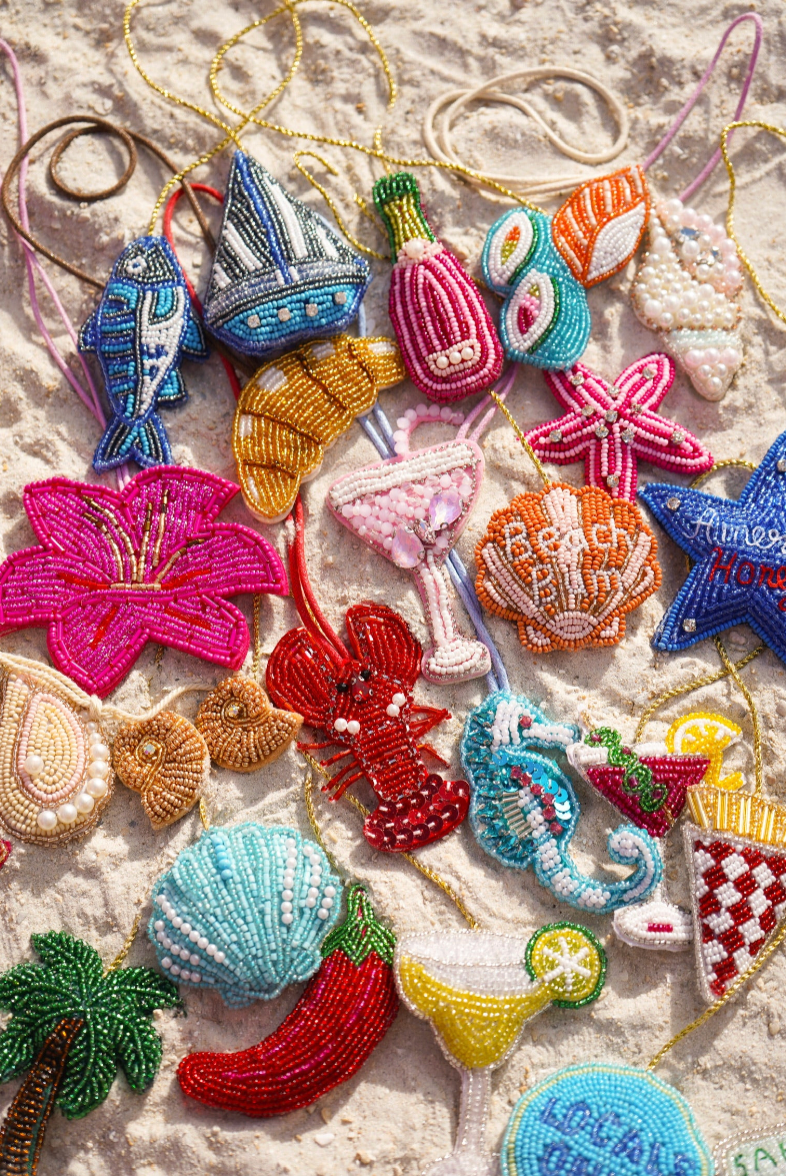 Beaded Bag Charms: American Honey / Golden Retriever - From Juniper With Love