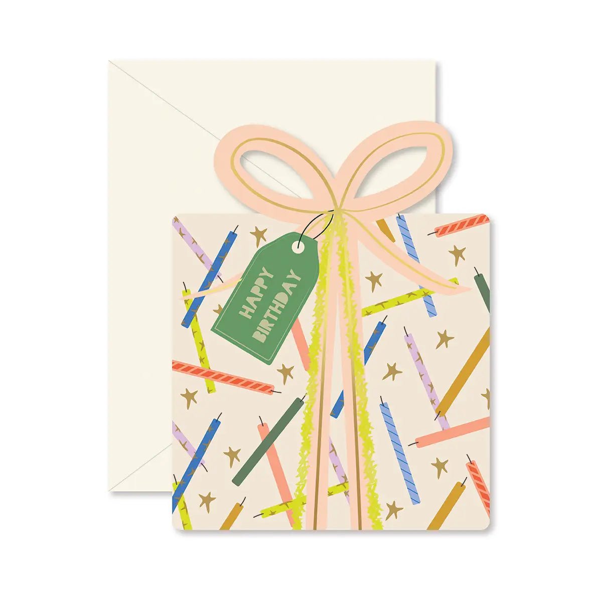 Birthday Gift Candles Greeting Card - From Juniper With Love