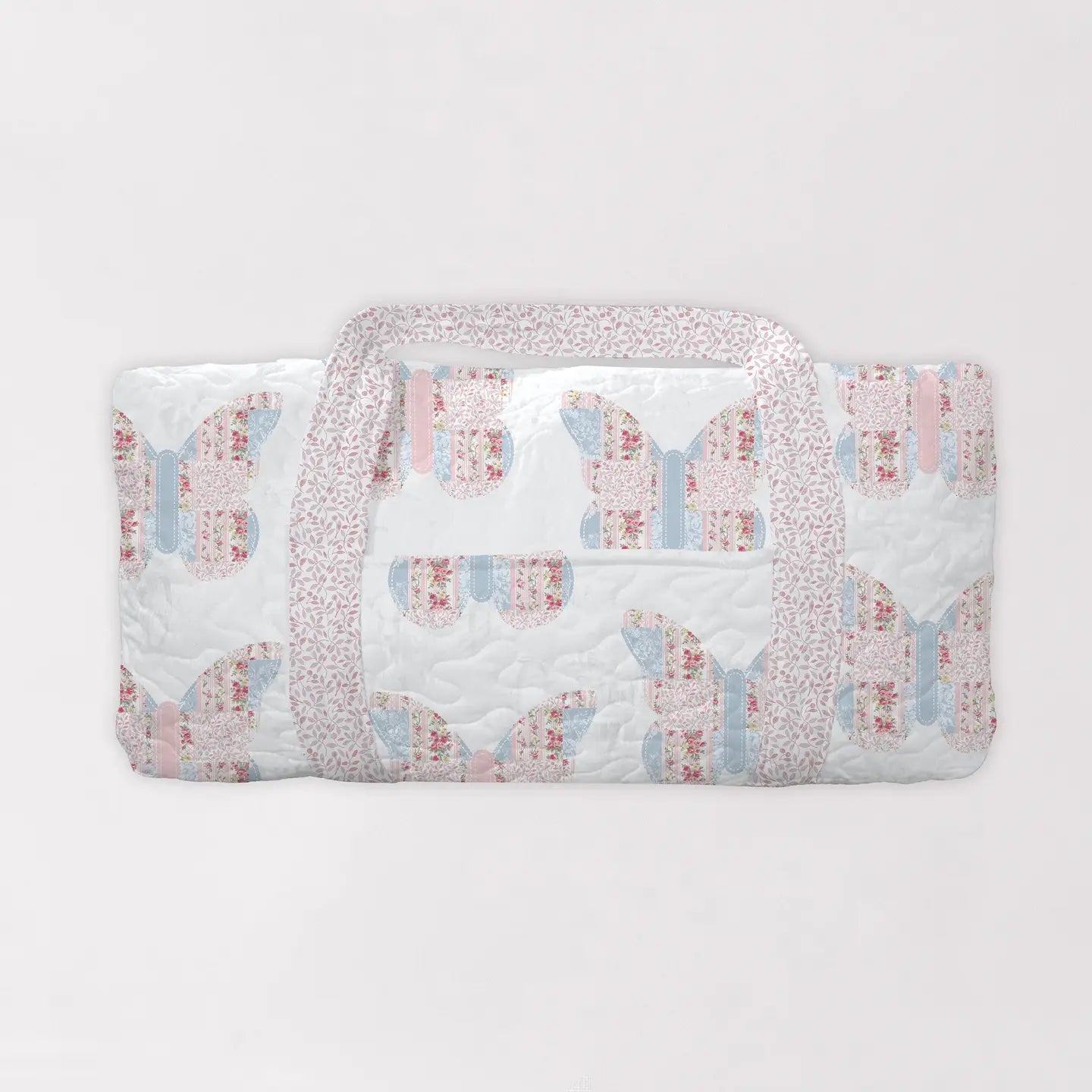 Butterfly Pastel Quilted Weekender Duffle Bag - From Juniper With Love