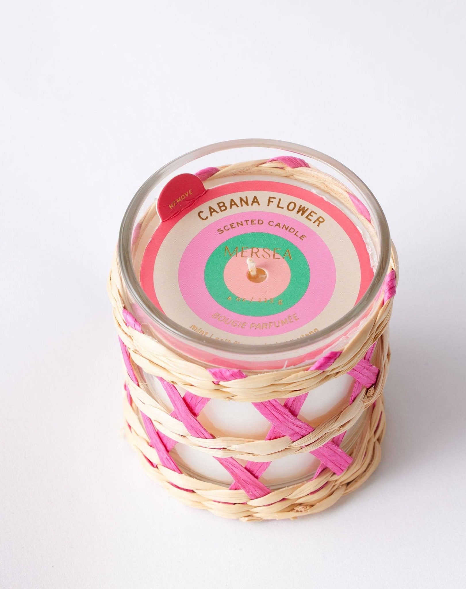 Cabana Flower Seagrass Candle - From Juniper With Love