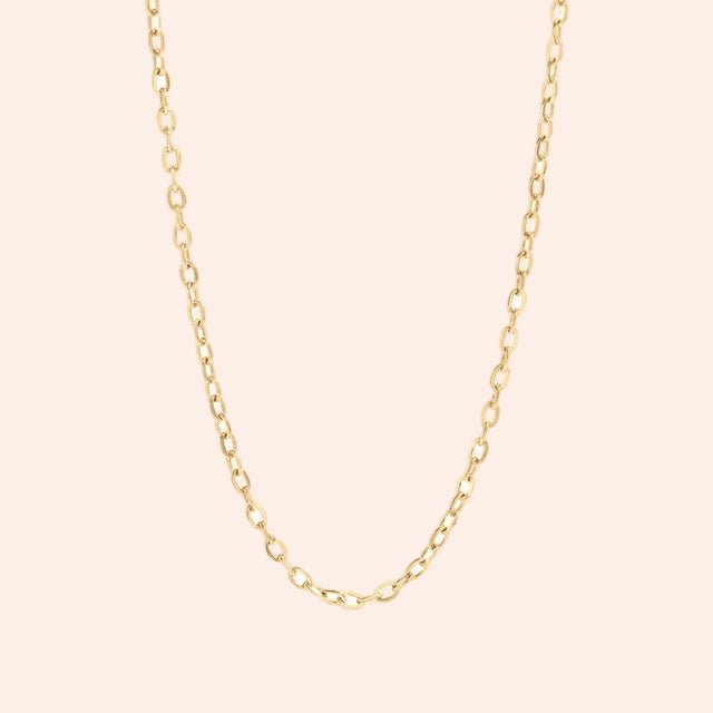 Cable chain necklace, gold-tone metal, From Juniper With Love necklace
