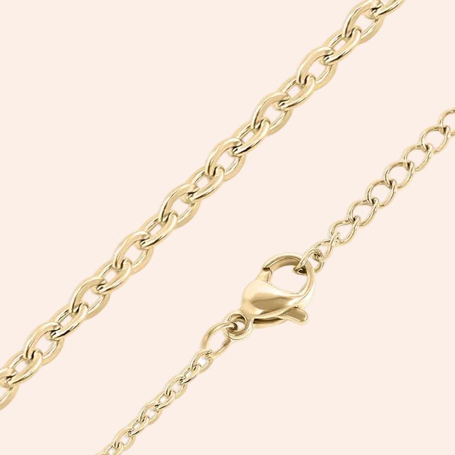 Cable Chain Necklace / Gold - From Juniper With Love