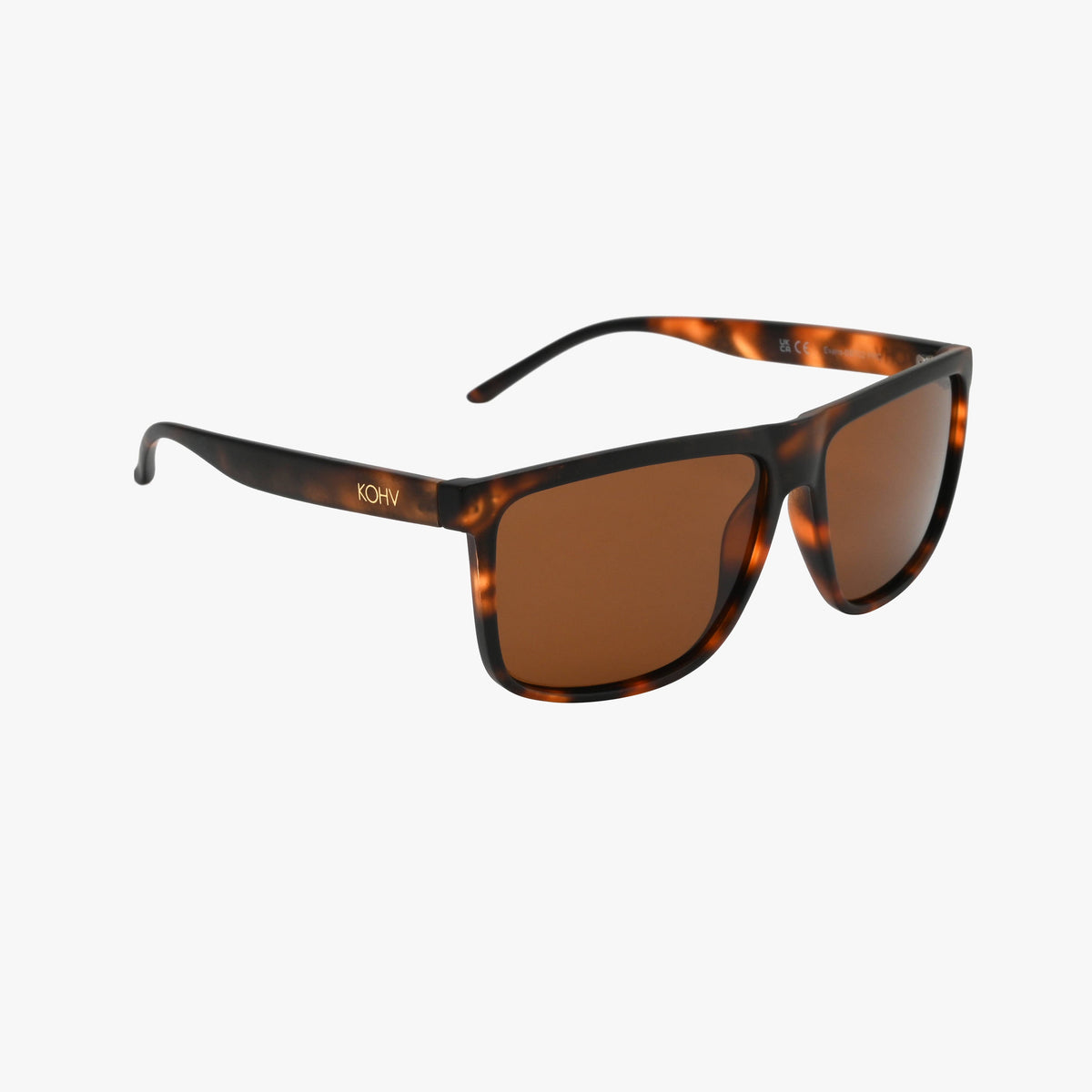 Evans Tortoise Polarized Unisex Square Classic Sunglasses
