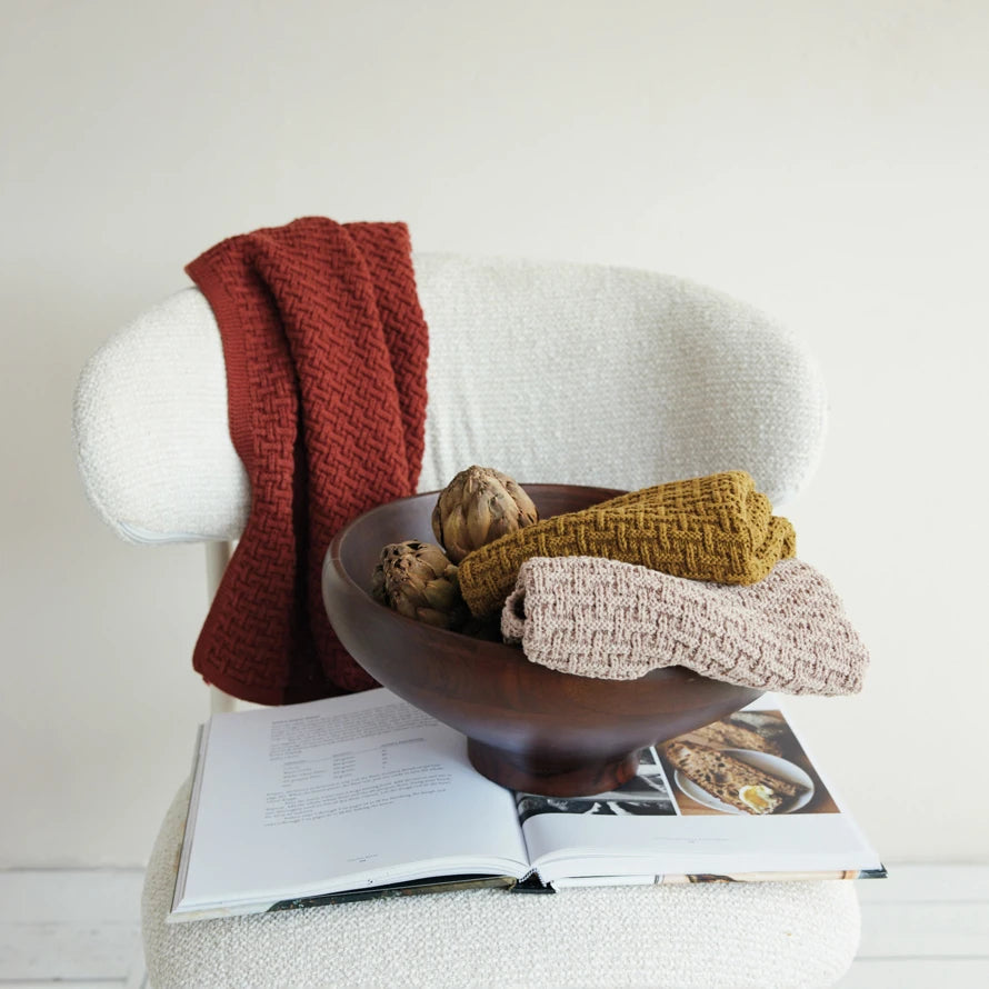Cotton Knit Tea Towel Set