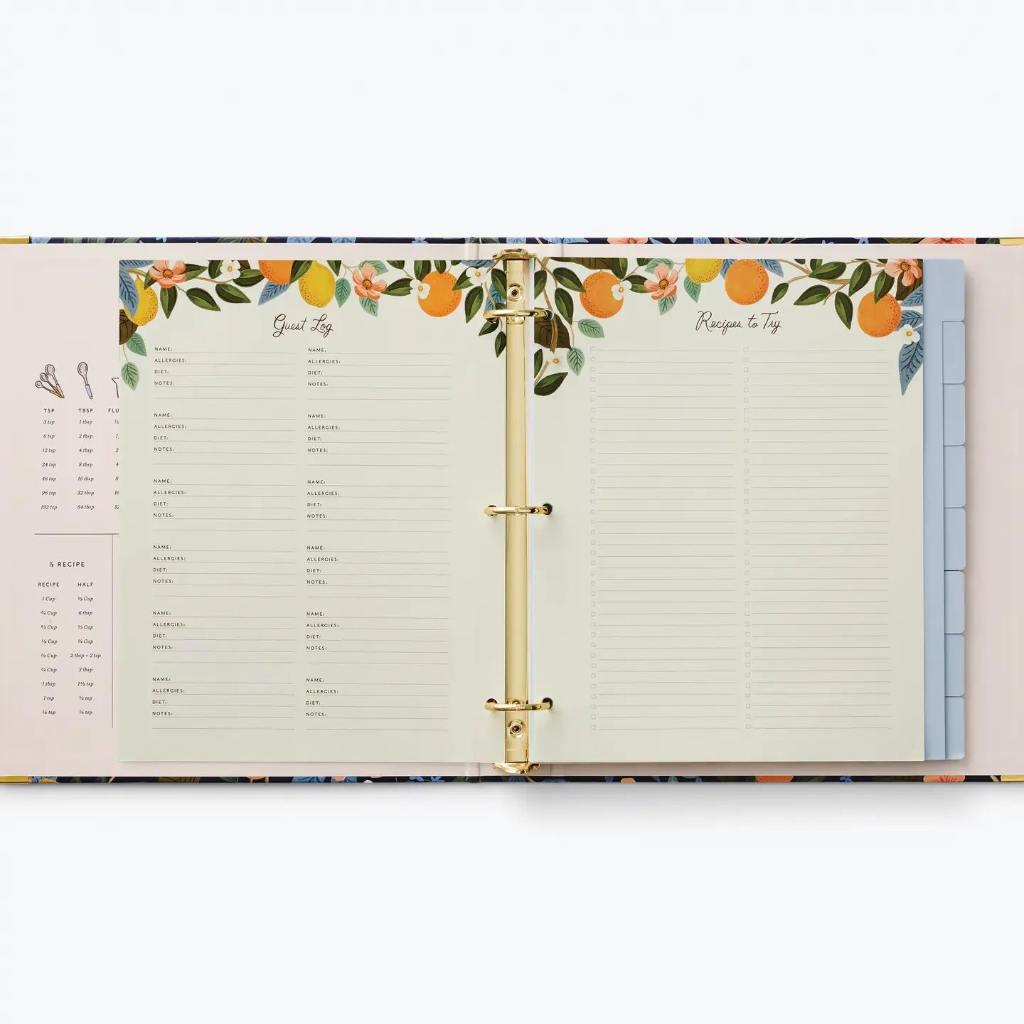 Citrus Grove Recipe Binder - From Juniper With Love