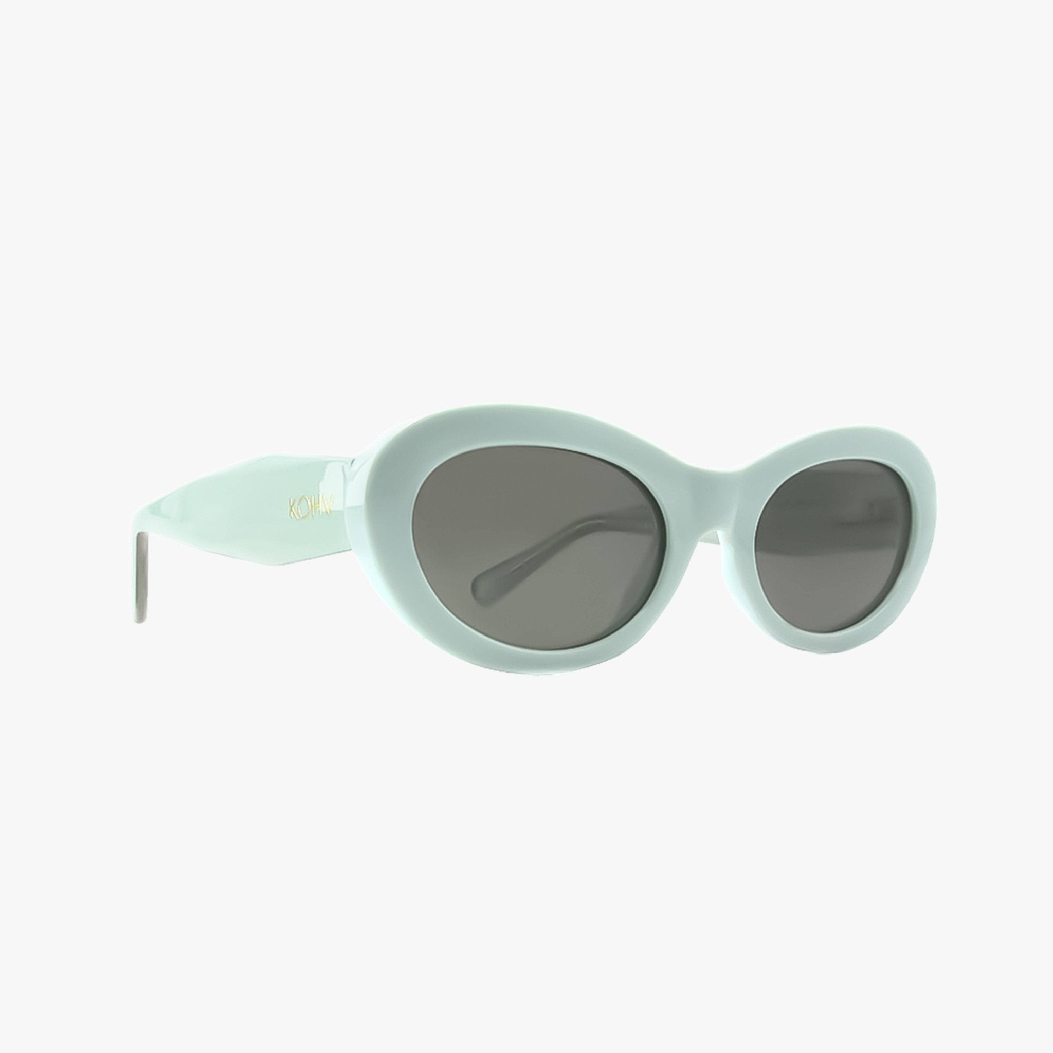 Cora Mint Polarized Fashion Oval Round Sunglasses - From Juniper With Love