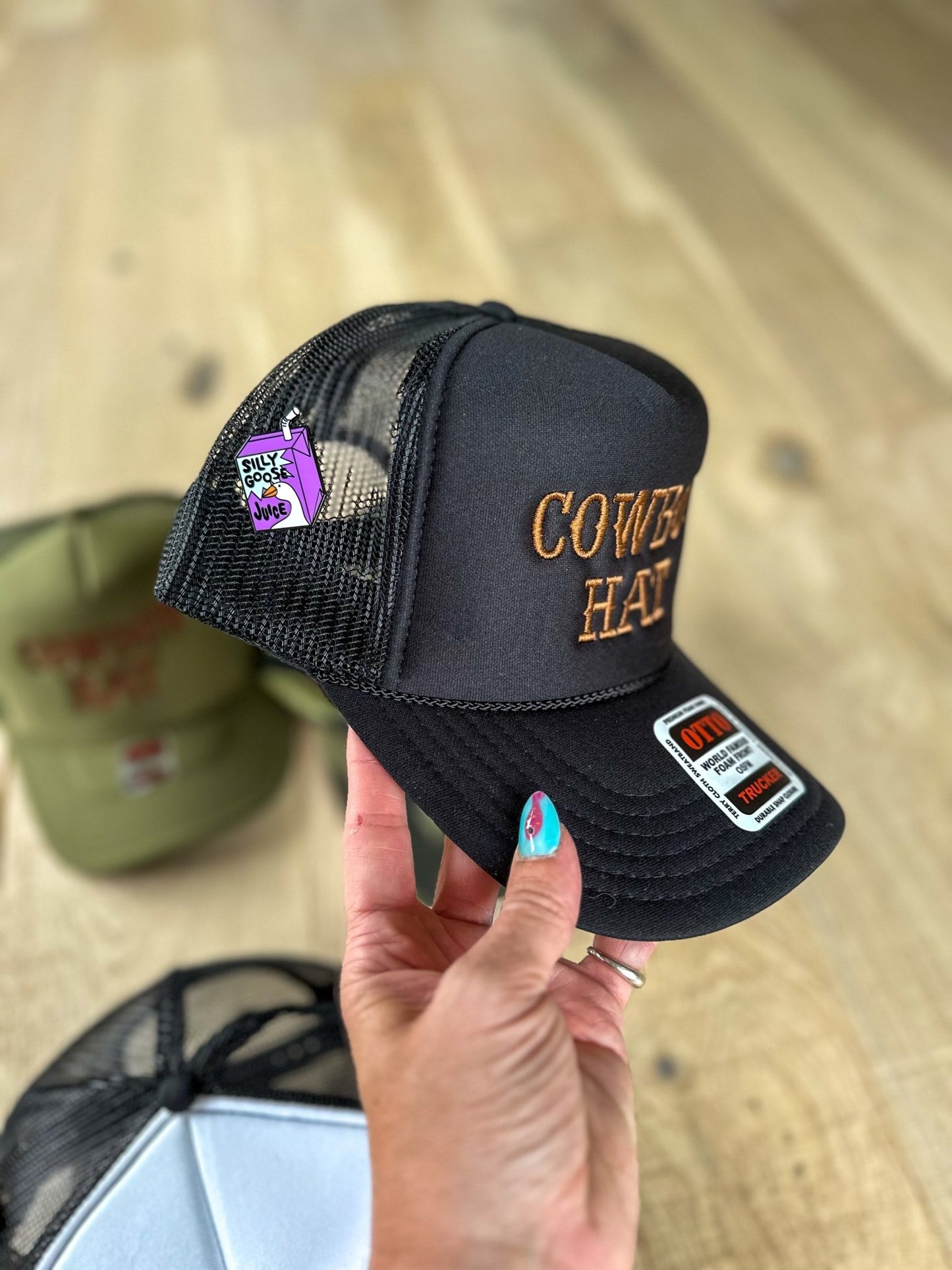 Cowboy Embroidered Trucker Hat - From Juniper With Love