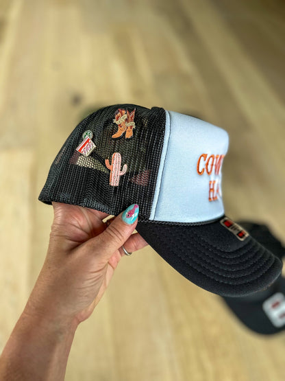 Cowboy Embroidered Trucker Hat - From Juniper With Love