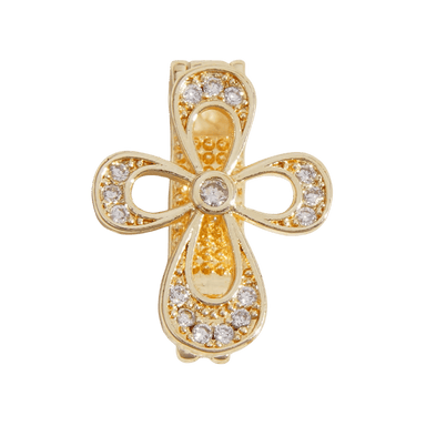 Cross Charms - Bubble Gold