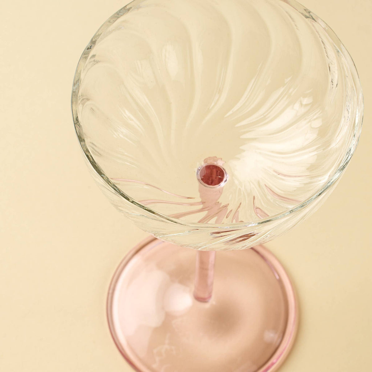 Celeste Coupe Glass / Pink