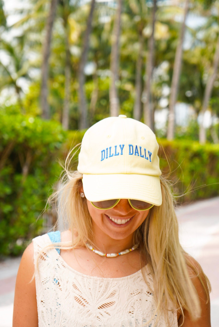 Dilly Dally Butter Yellow Dad Cap - From Juniper With Love